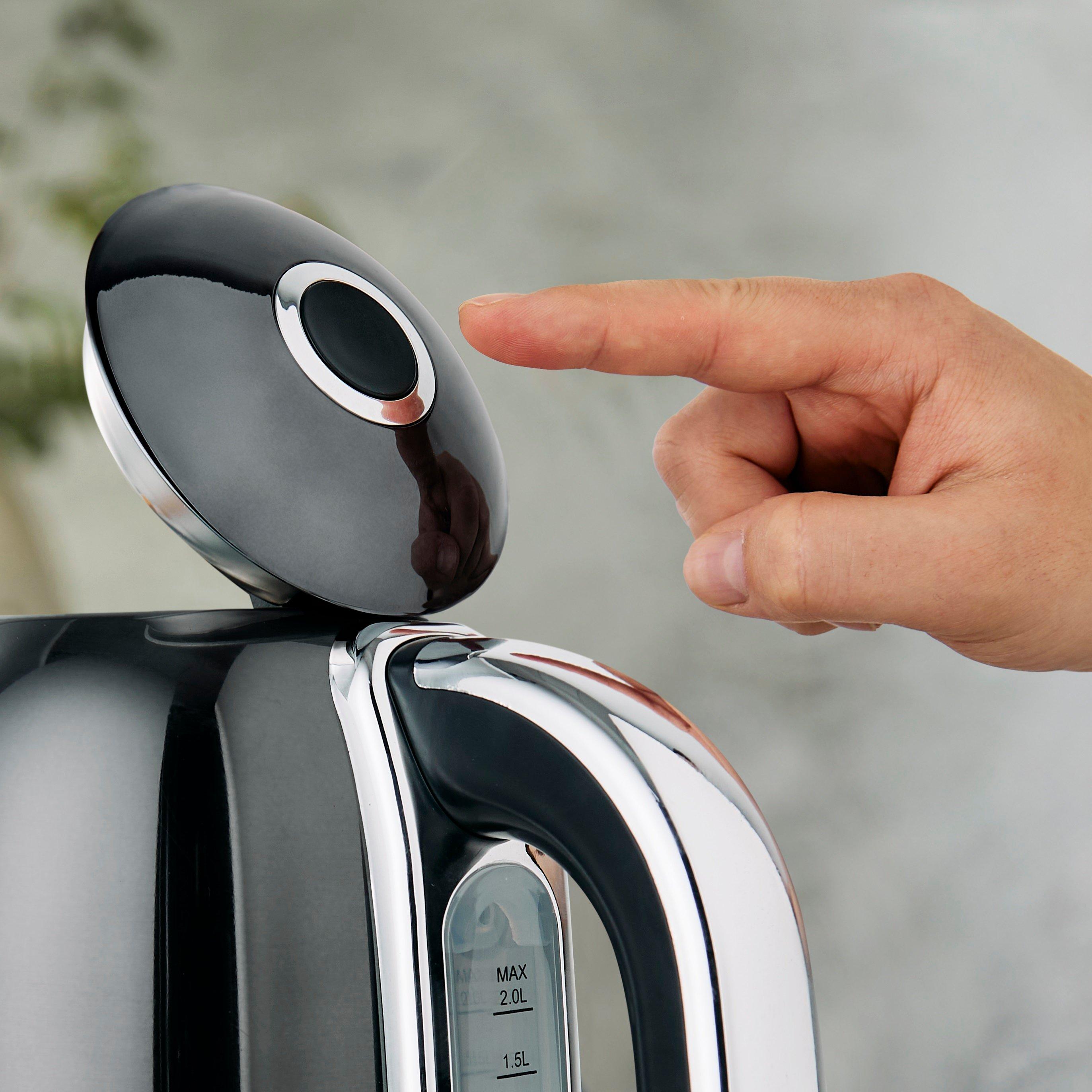 Graphite - Swan - Solace Kitchen Set 1.7L Rapid Boil Kettle & 2-Slice Toaster Graphite EEJB369 - 5