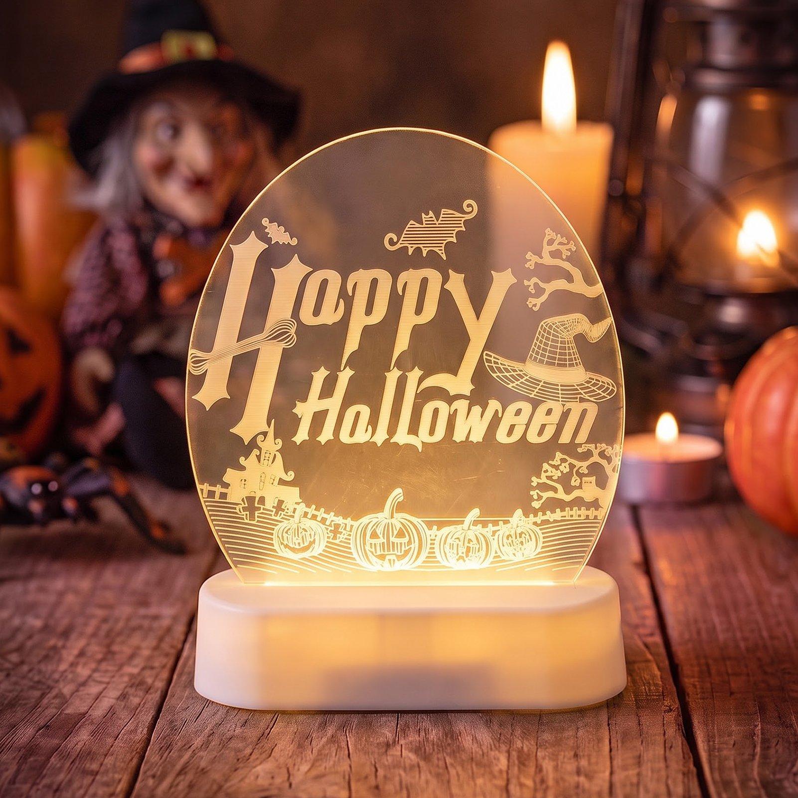 Clear - LIFE IDEAS - Halloween LED Night Light - 1