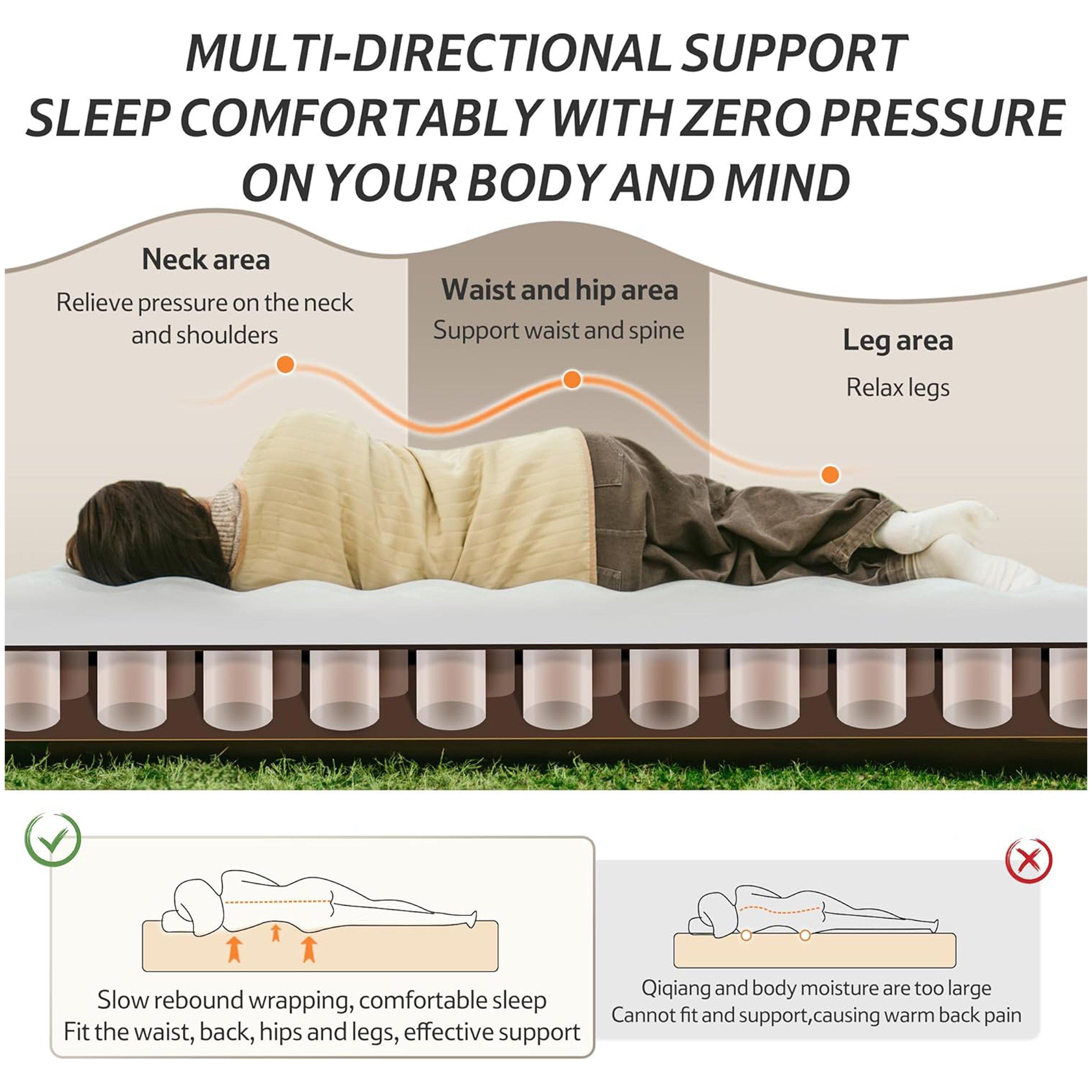 Brown - Naturehike - Inflatable Airbed (Built-in Pump) - 3