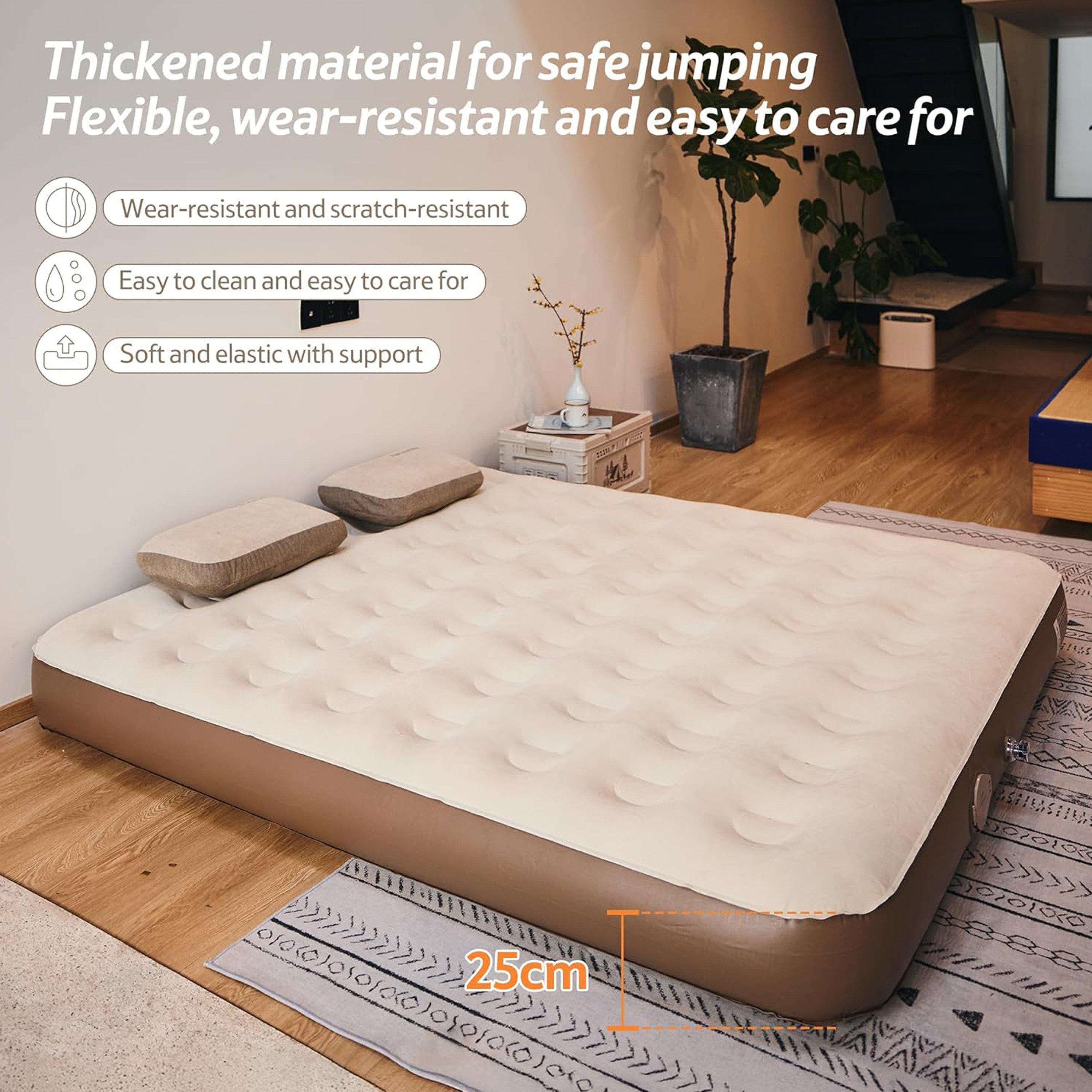 Brown - Naturehike - Inflatable Airbed (Built-in Pump) - 9