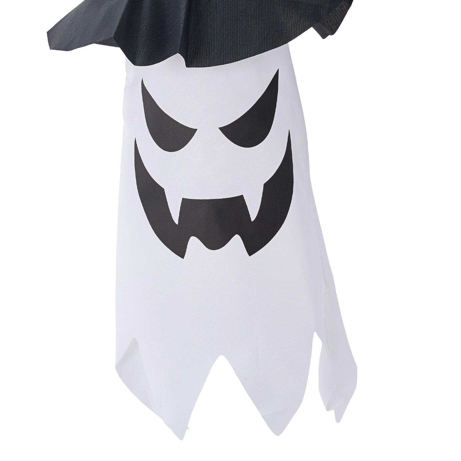 Black/White - LIFE IDEAS - 2Pcs Halloween Ghost Witch Hats with LED Lights - 5