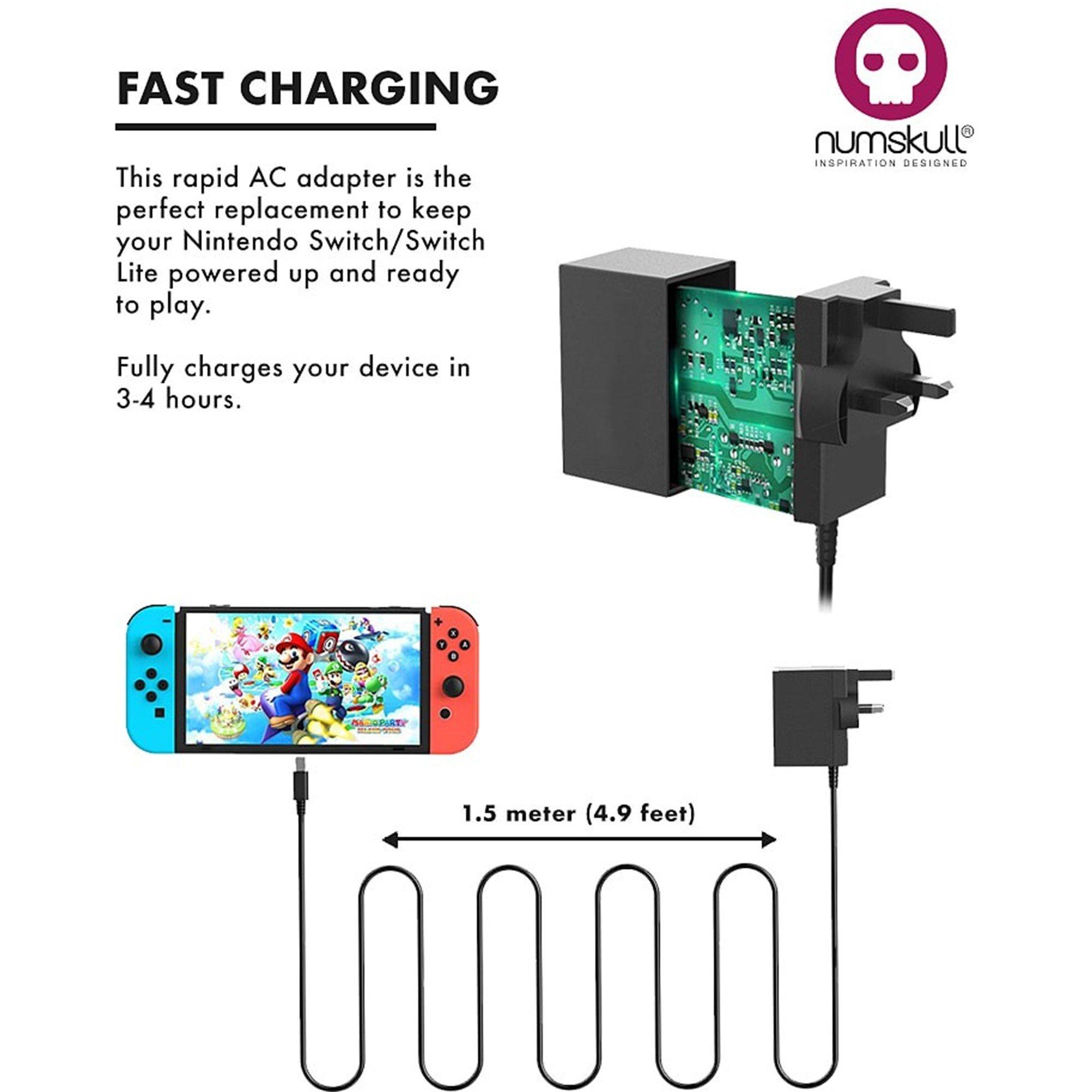 Nintendo Switch - GAMEware - Switch Main AC Adaptor USB C Fast Charger - 2