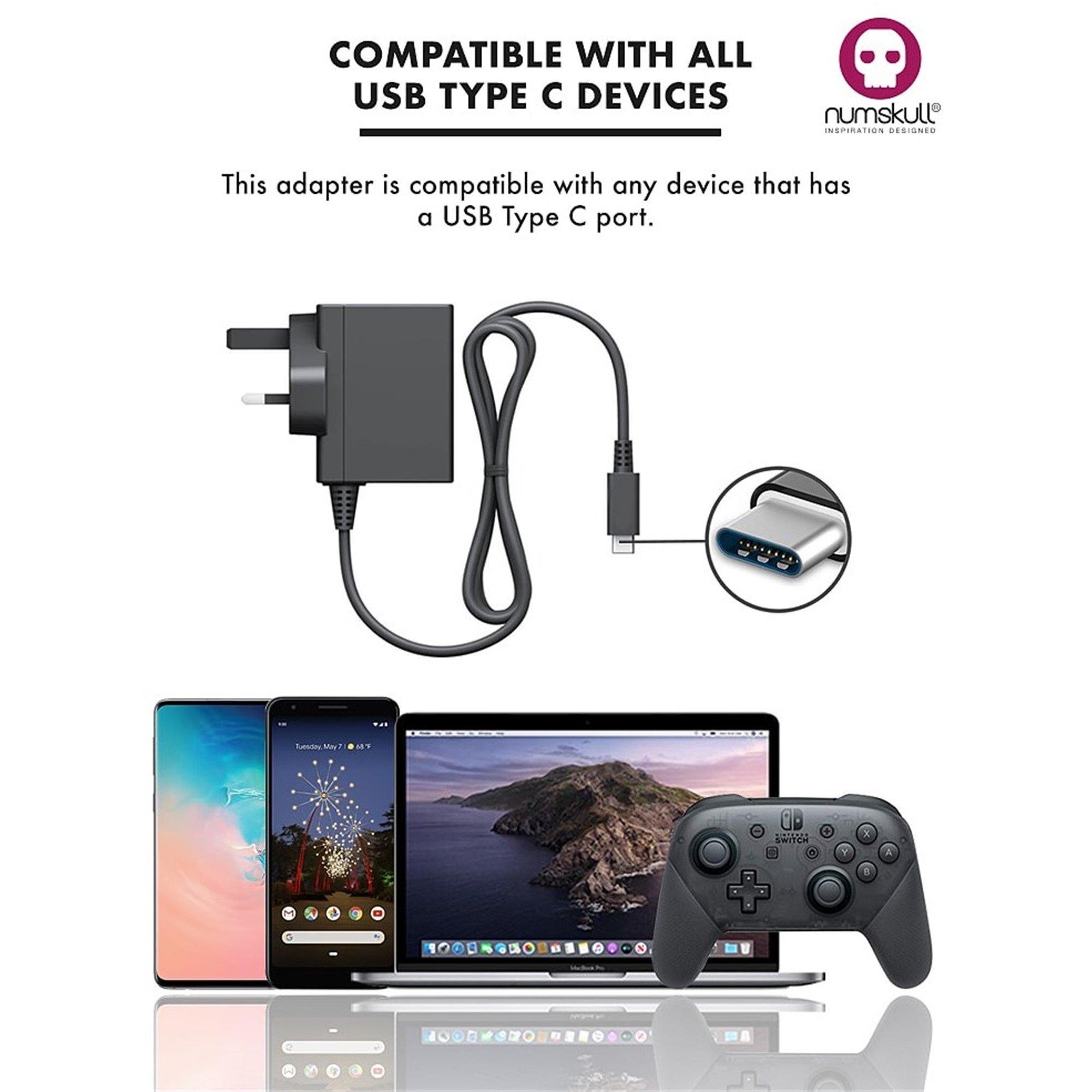 Nintendo Switch - GAMEware - Switch Main AC Adaptor USB C Fast Charger - 4