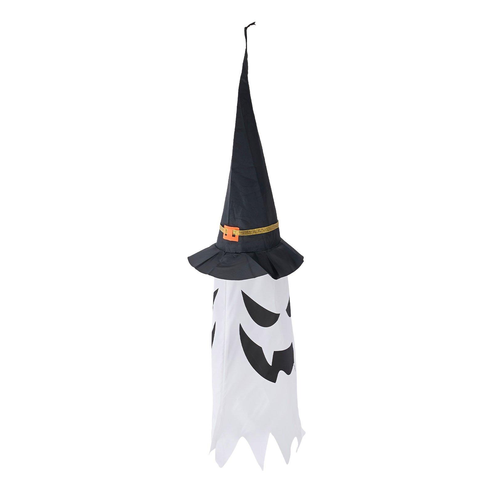 Black/White - LIFE IDEAS - 2Pcs Halloween Decorations Ghost Witch Hats - 3