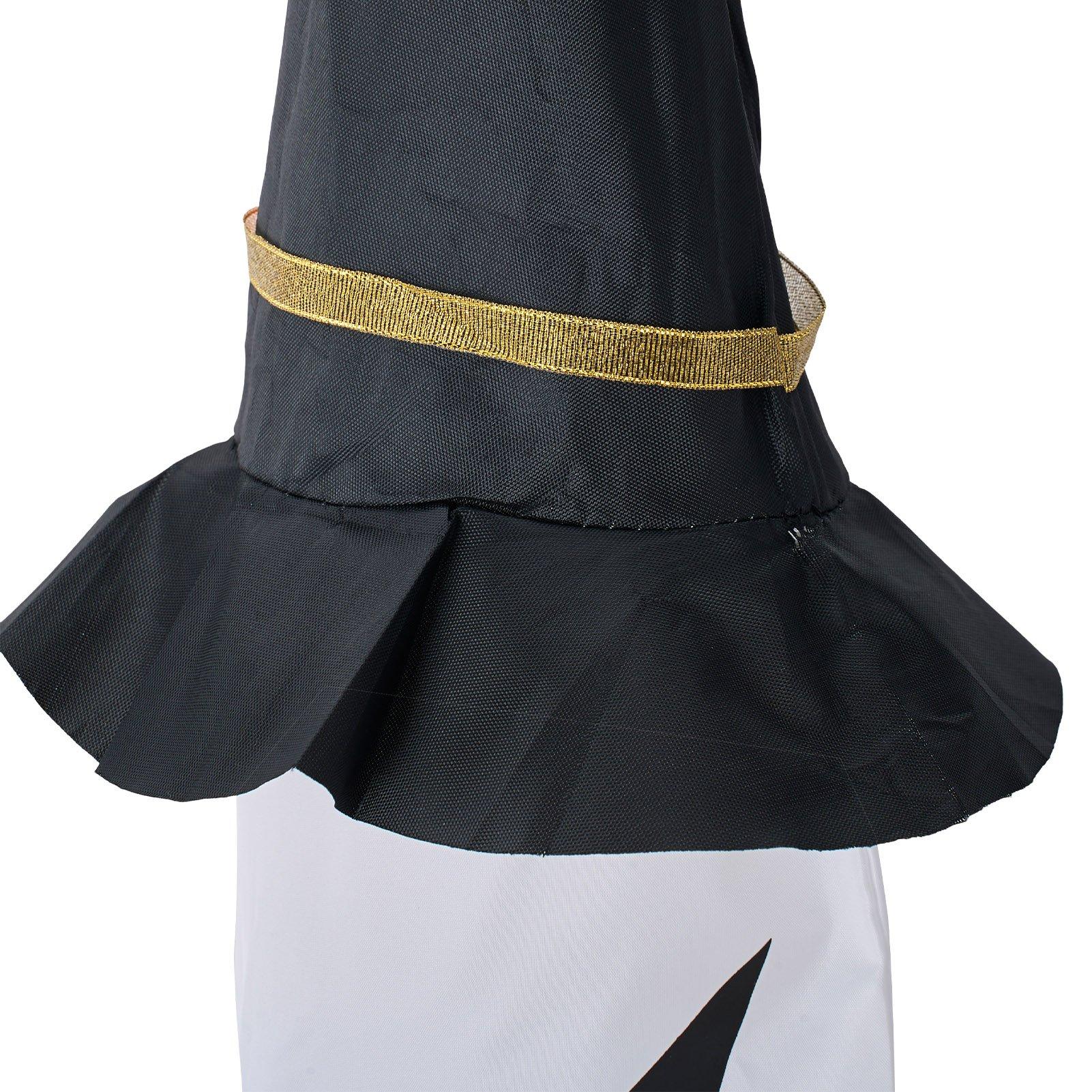 Black/White - LIFE IDEAS - 2Pcs Halloween Decorations Ghost Witch Hats - 6