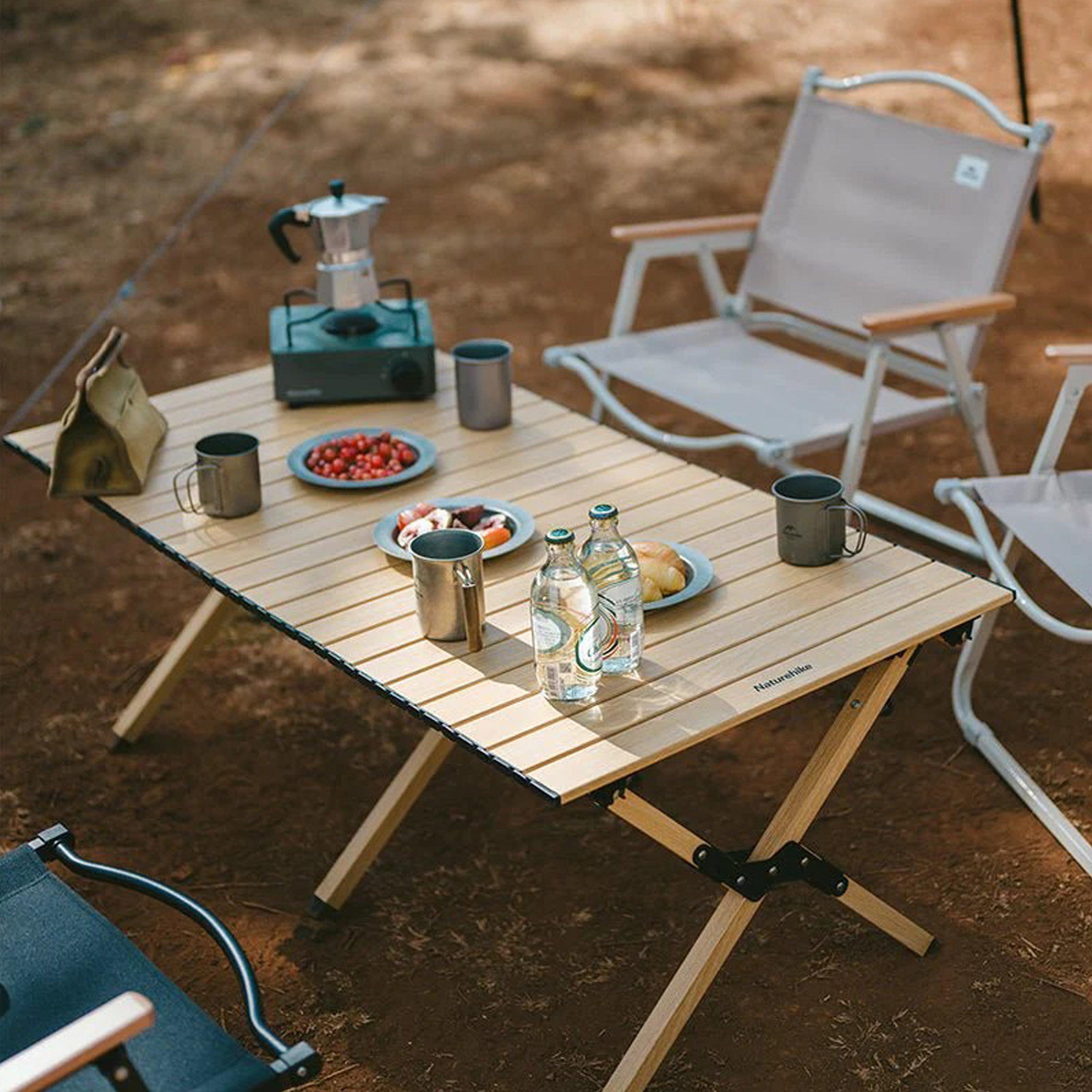 Oak Wood - Naturehike - Star Jane L01 Roll-Up  Camping Table - 4