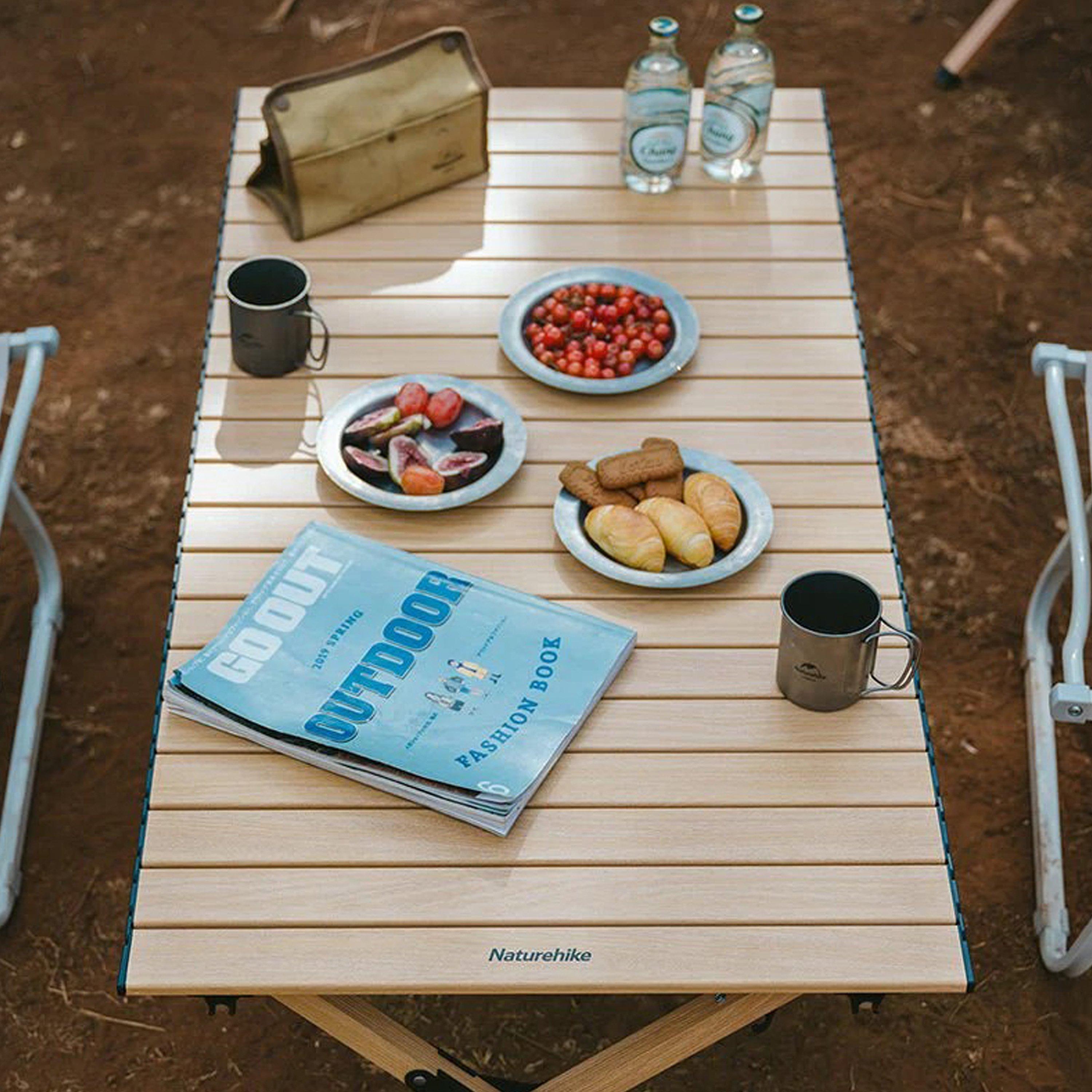 Oak Wood - Naturehike - Star Jane L01 Roll-Up  Camping Table - 7