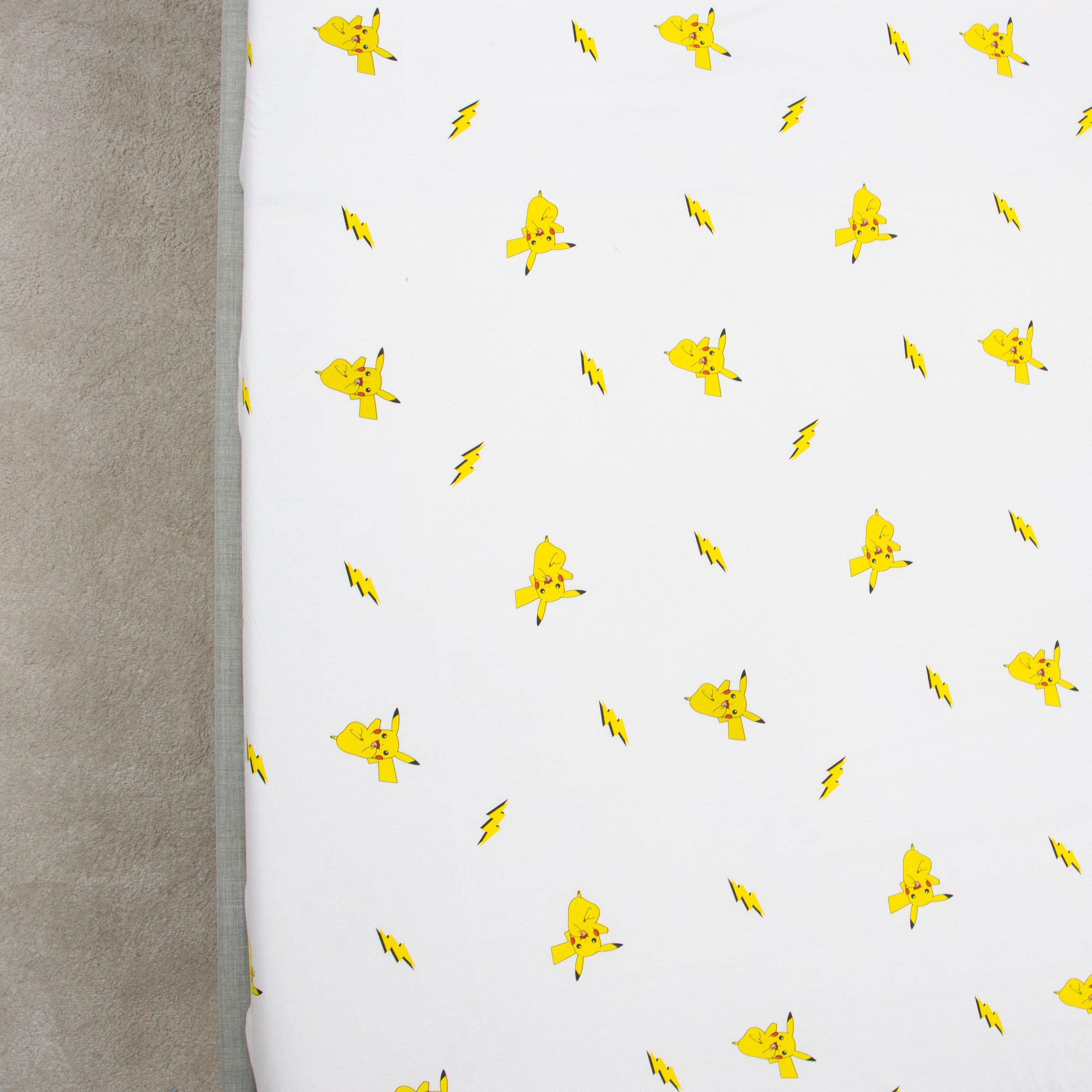 White - Pokemon - Pokemon Shot Double Fitted Sheet - 4