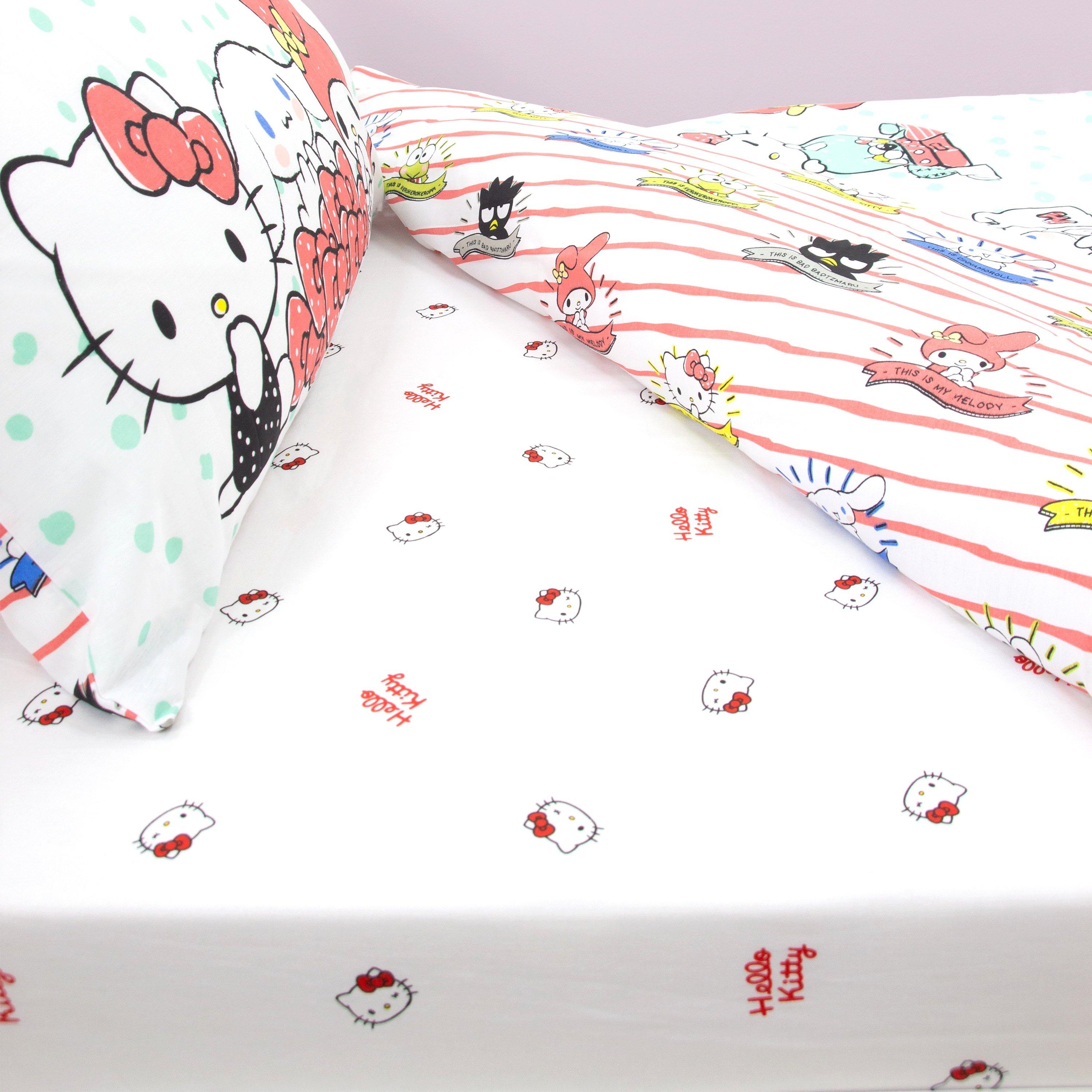White - Hello Kitty - Hello Kitty Sleepover Single Fitted Sheet - 5