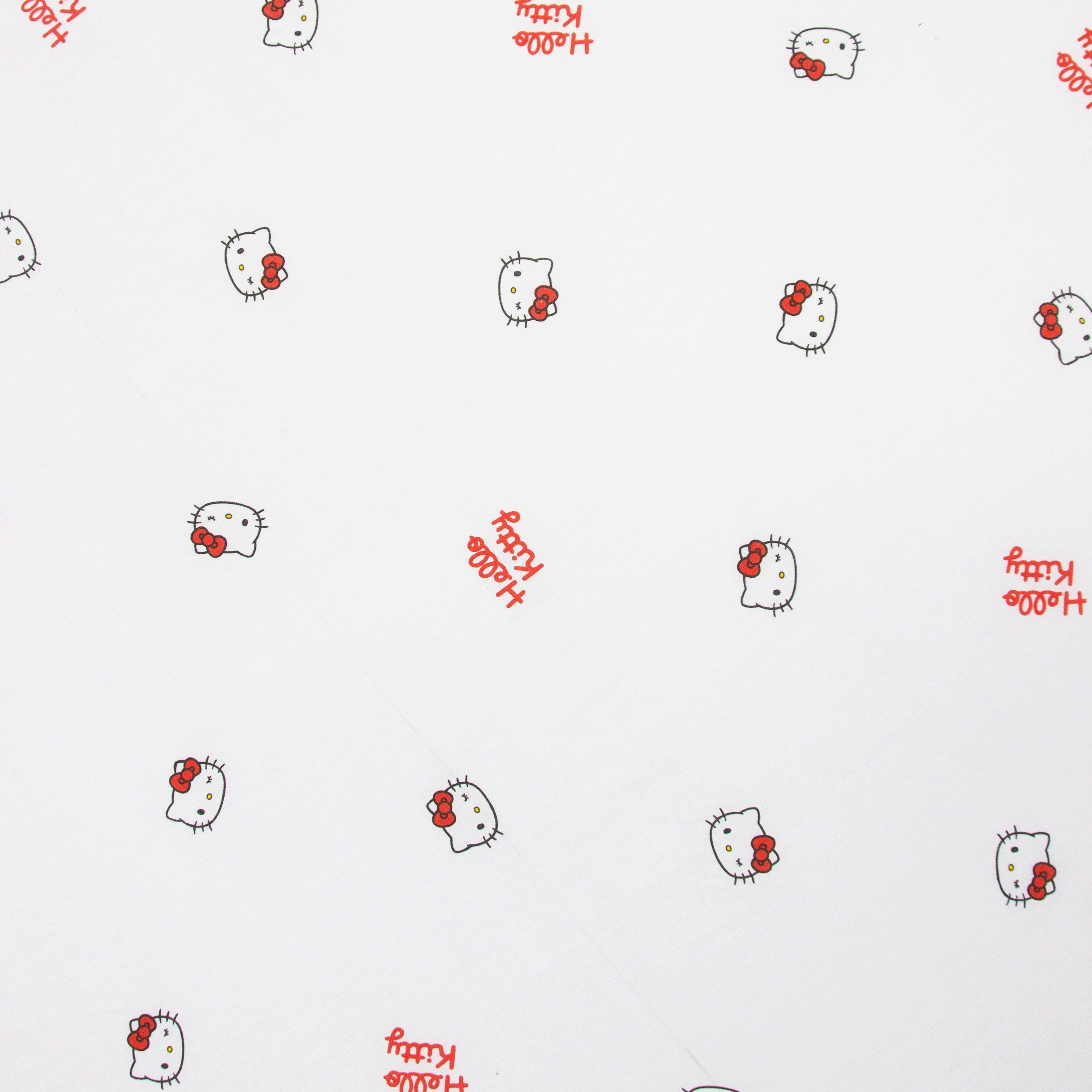 White - Hello Kitty - Hello Kitty Sleepover Double Fitted Sheet - 3