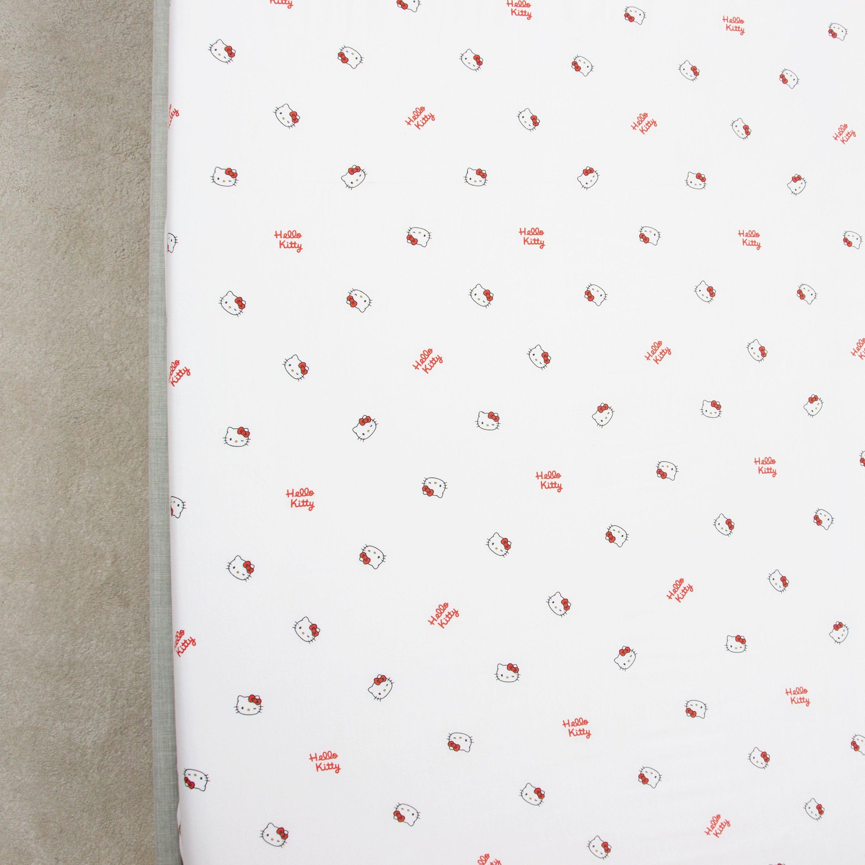 White - Hello Kitty - Hello Kitty Sleepover Double Fitted Sheet - 4