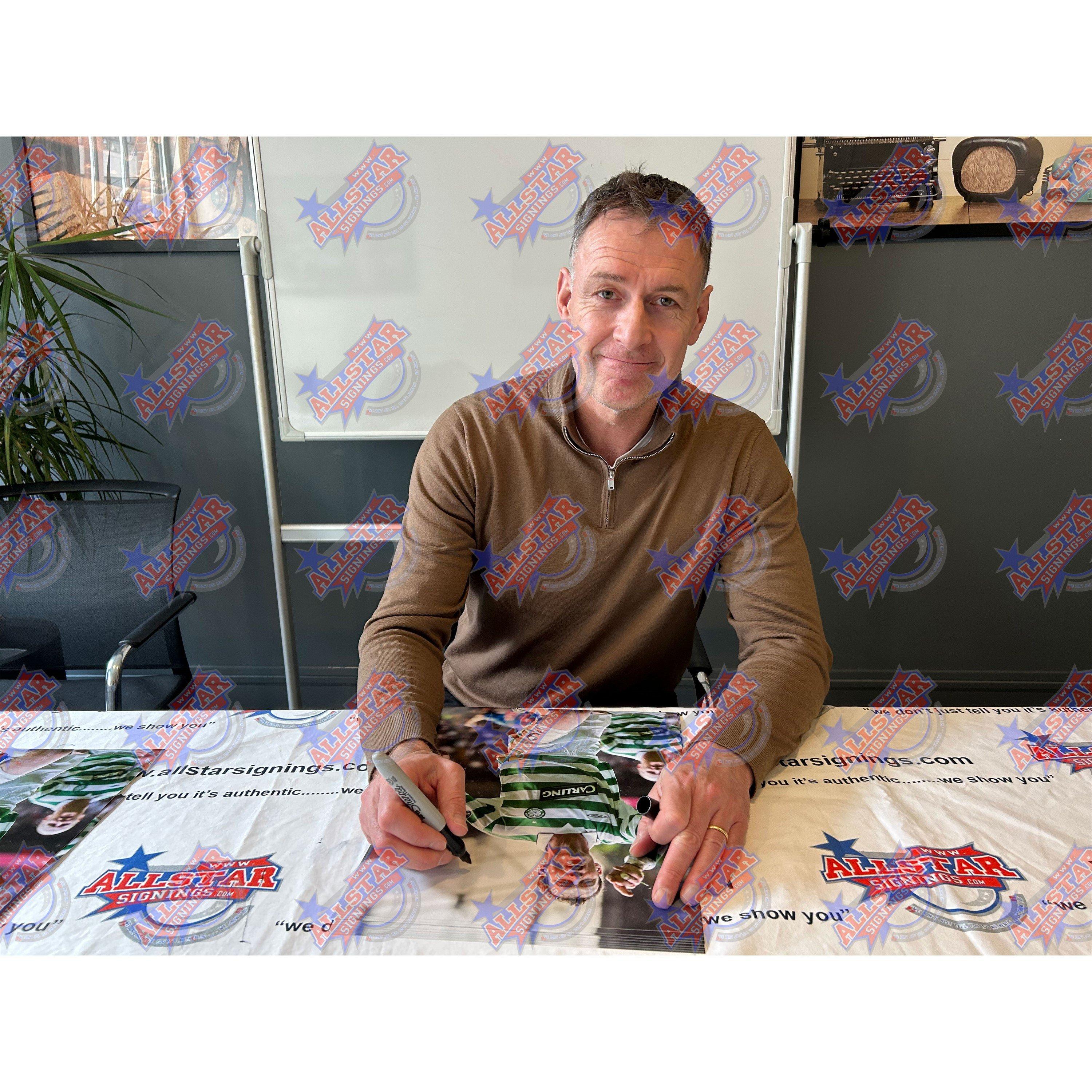 Green - AllStarSignings Ltd - Chris Sutton signed Celtic photo - 2