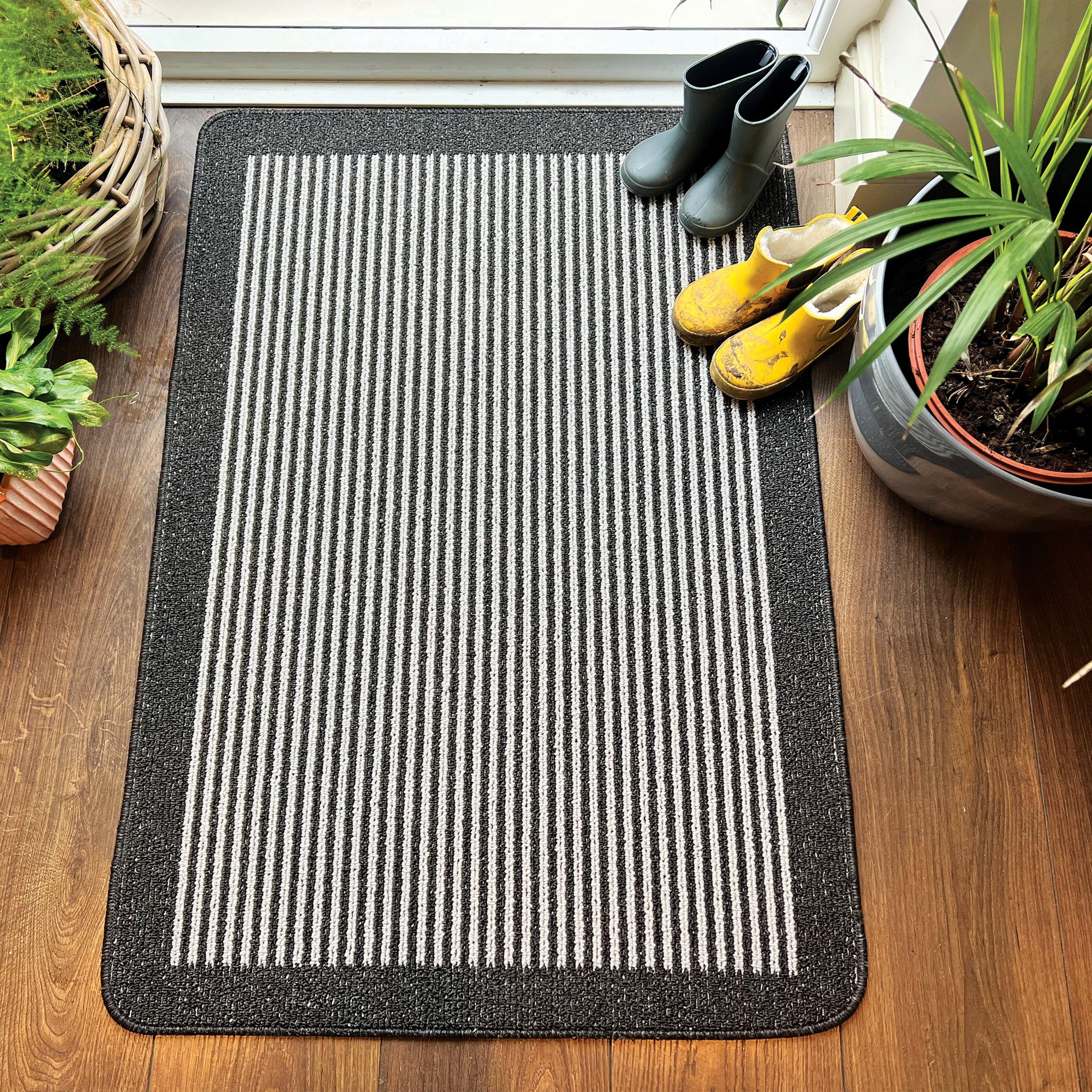 Charcoal - My Mat - My Stain Resistant Stripe Charcoal - 1