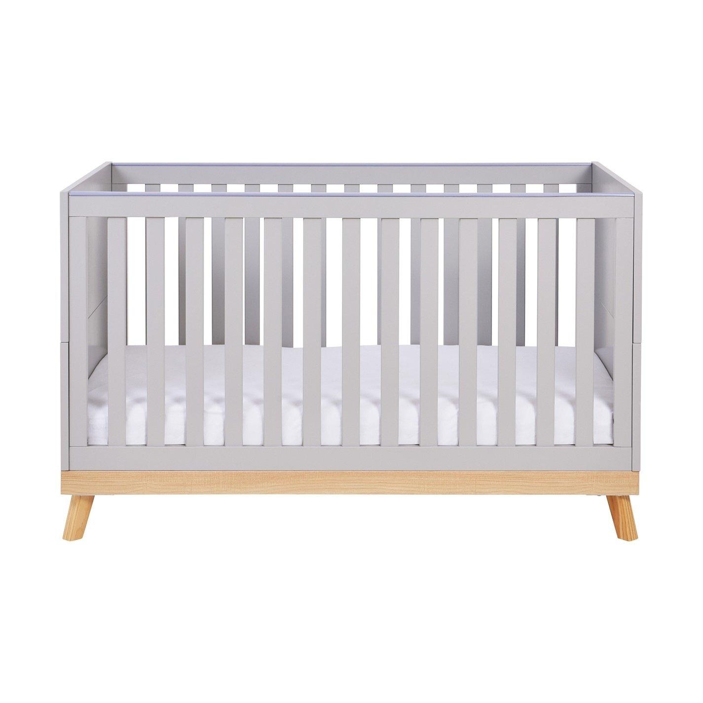 Grey - Babymore - Mona Cot Bed - Grey - 3