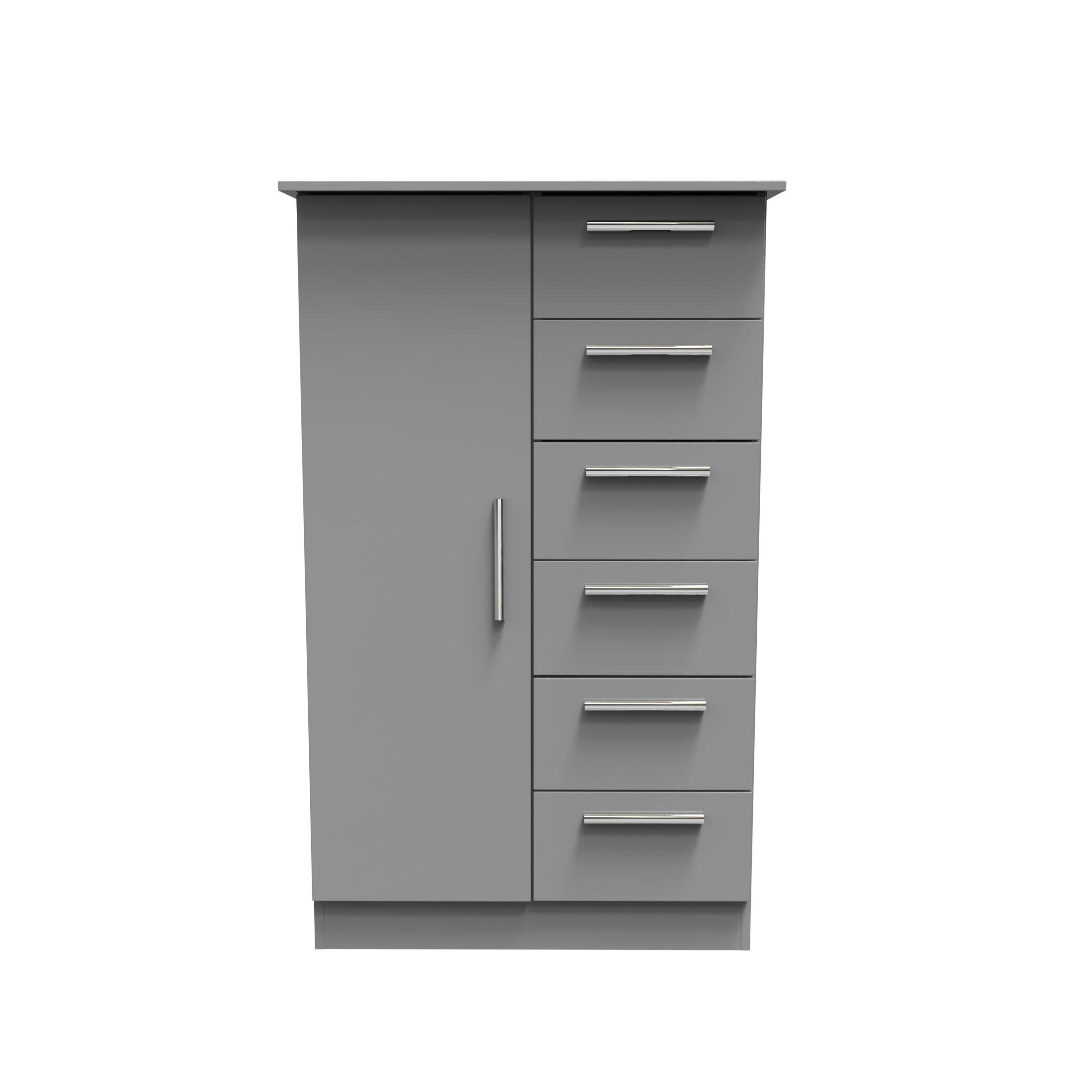 Dusk Grey - Welcome Furniture - Contrast Childs Wardrobe - 2