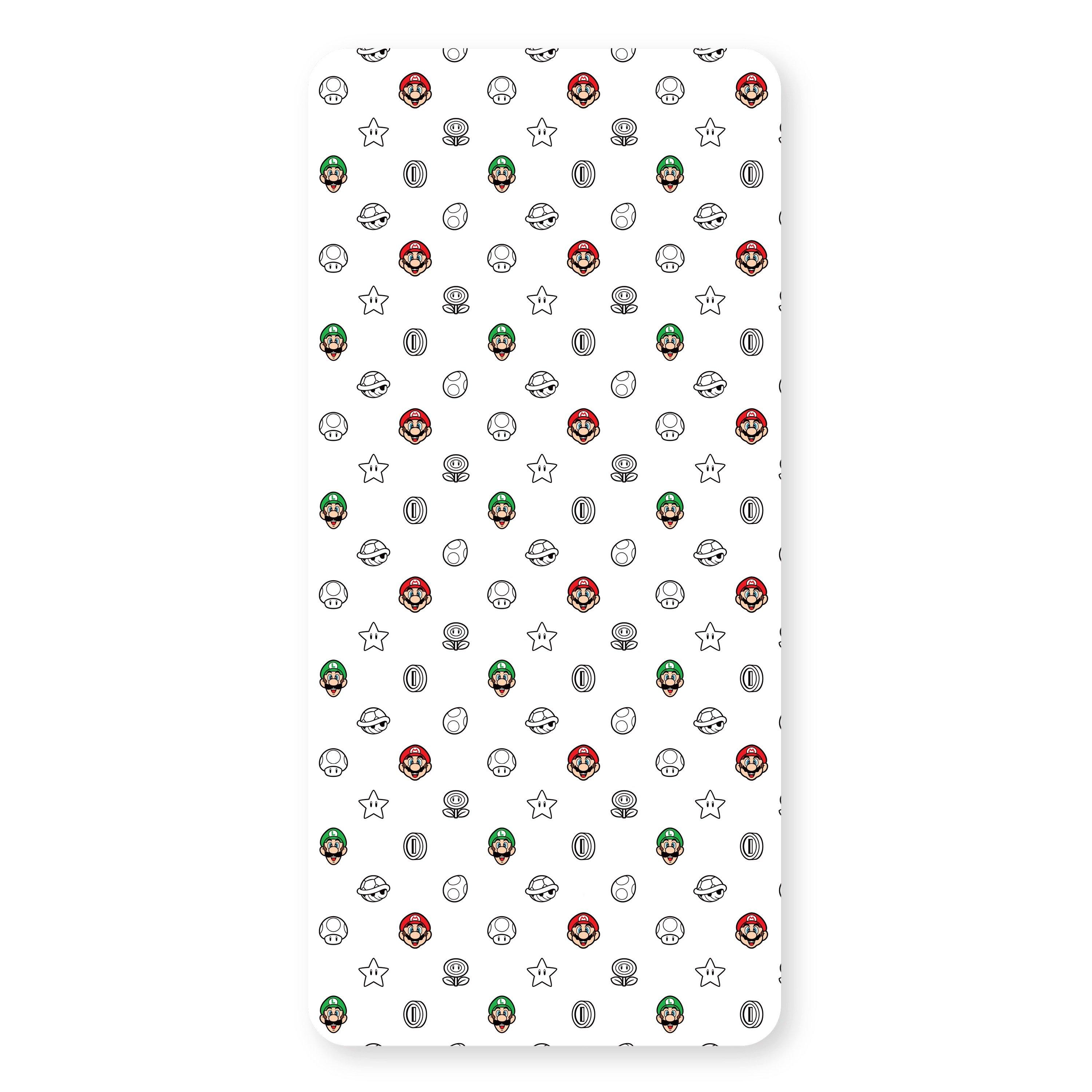 White - Nintendo - Nintendo Super Mario Single Fitted Sheet - 1