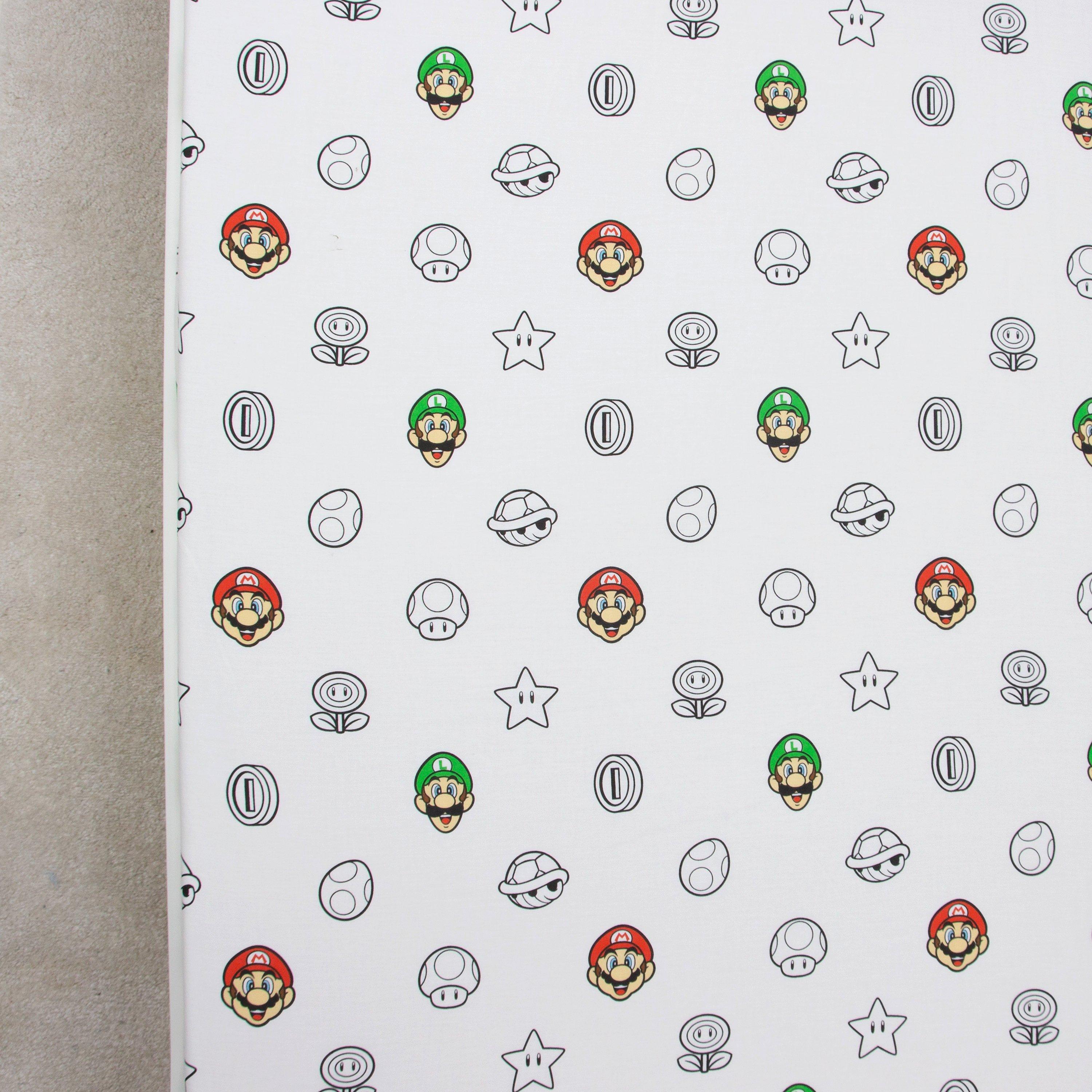 White - Nintendo - Nintendo Pair Single Fitted Sheet - 4