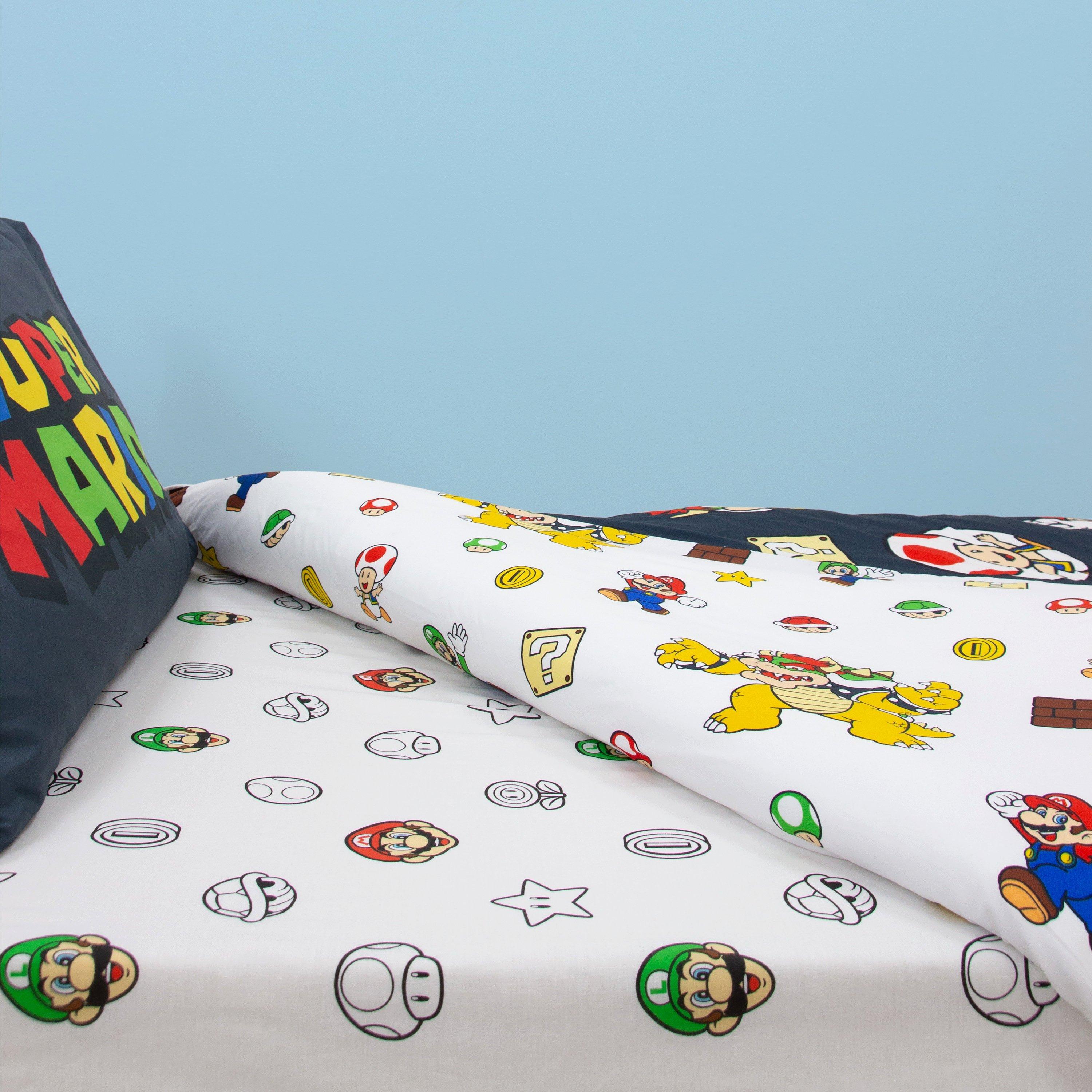 White - Nintendo - Nintendo Pair Single Fitted Sheet - 5