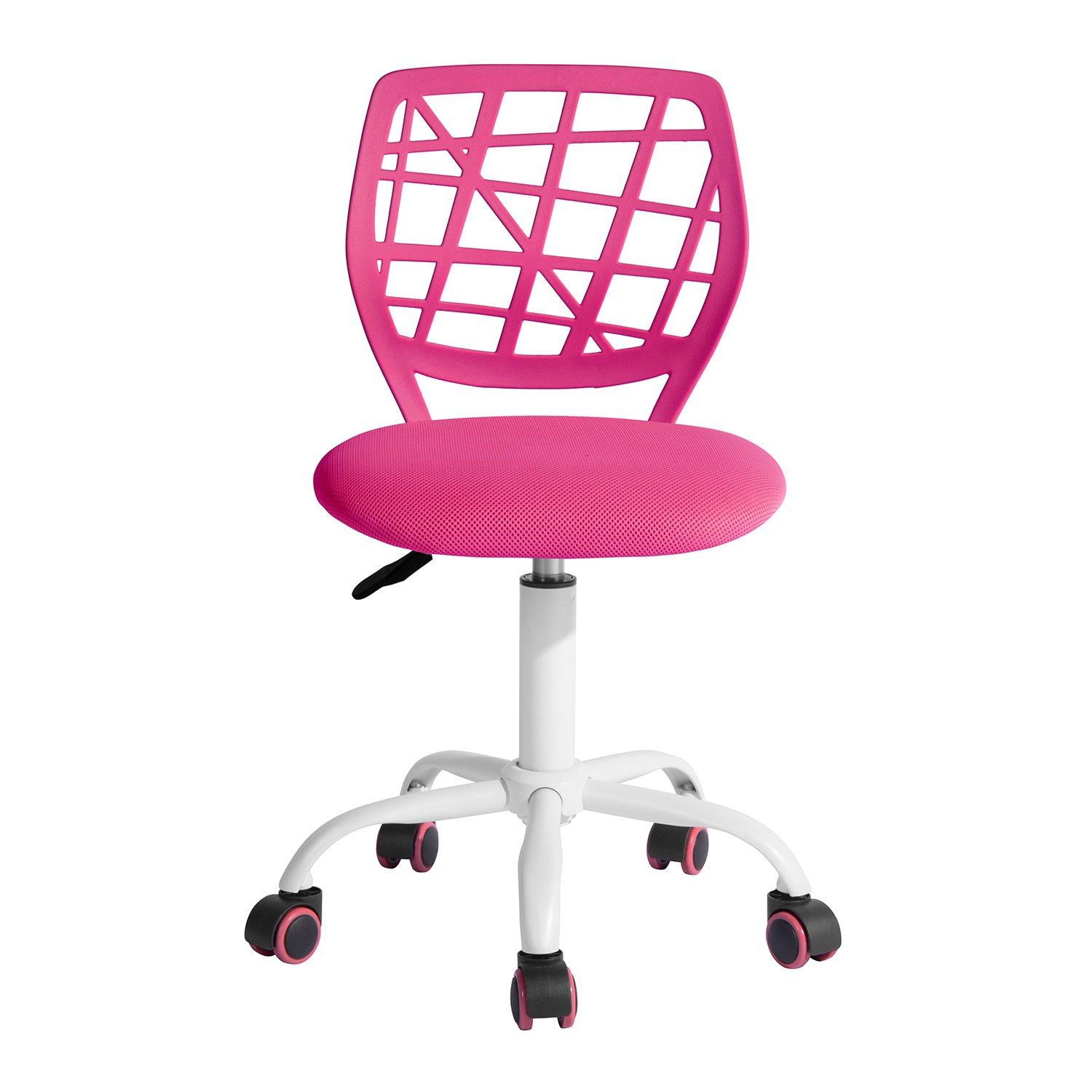 Pink - Urban Meuble - Modern Mesh Back Swivel Desk Chair - 1