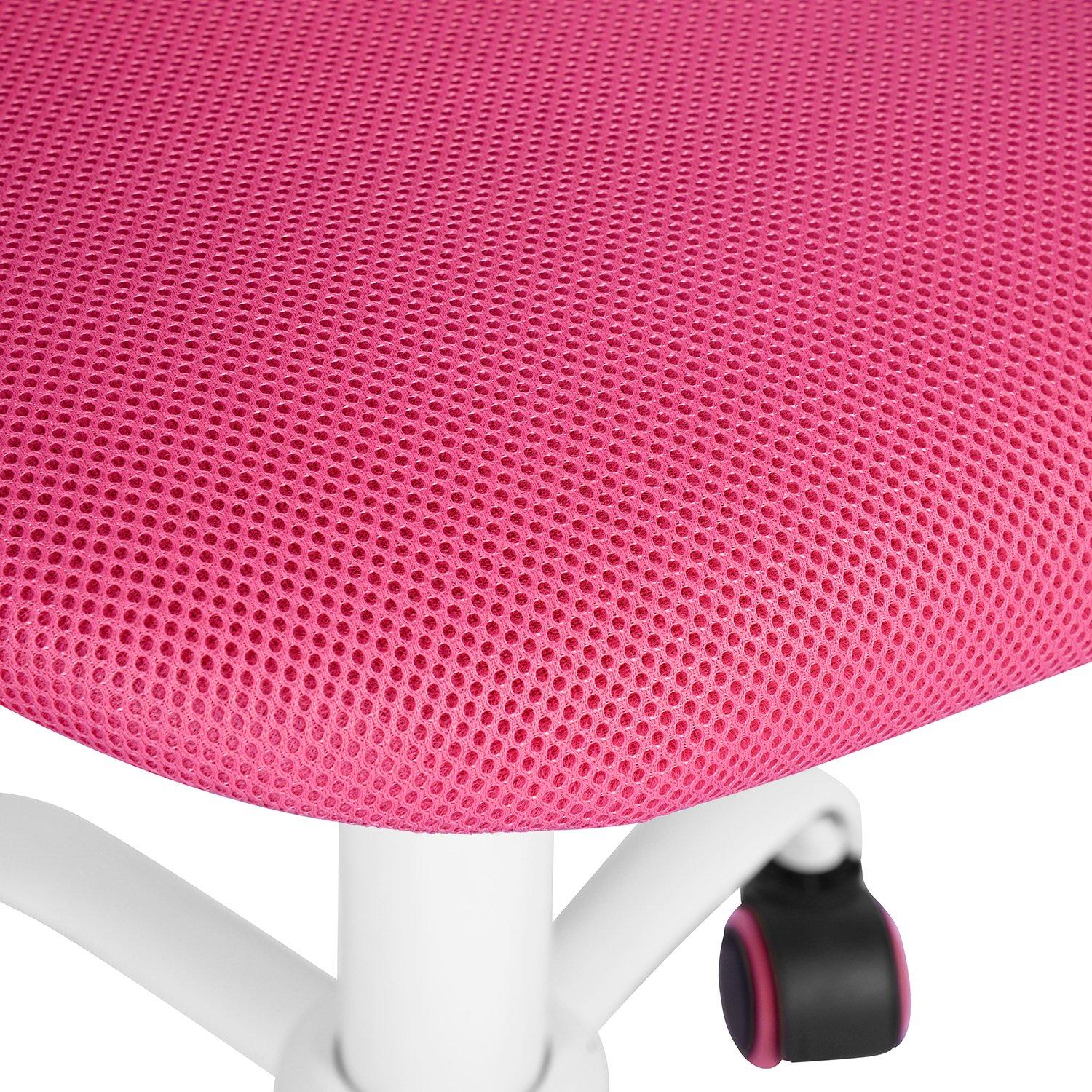 Pink - Urban Meuble - Modern Mesh Back Swivel Desk Chair - 9