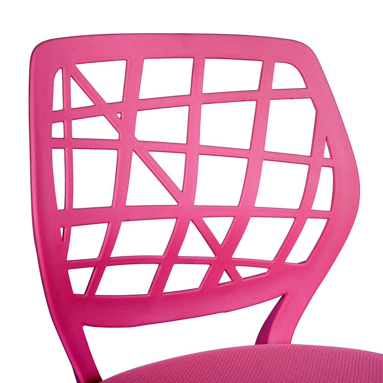 Pink - Urban Meuble - Modern Mesh Back Swivel Desk Chair - 10