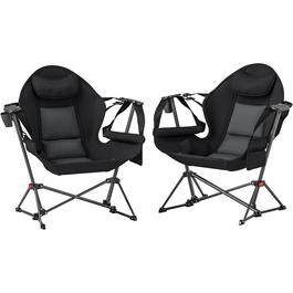 Outsunny Hammock Camping Chair Set of 2