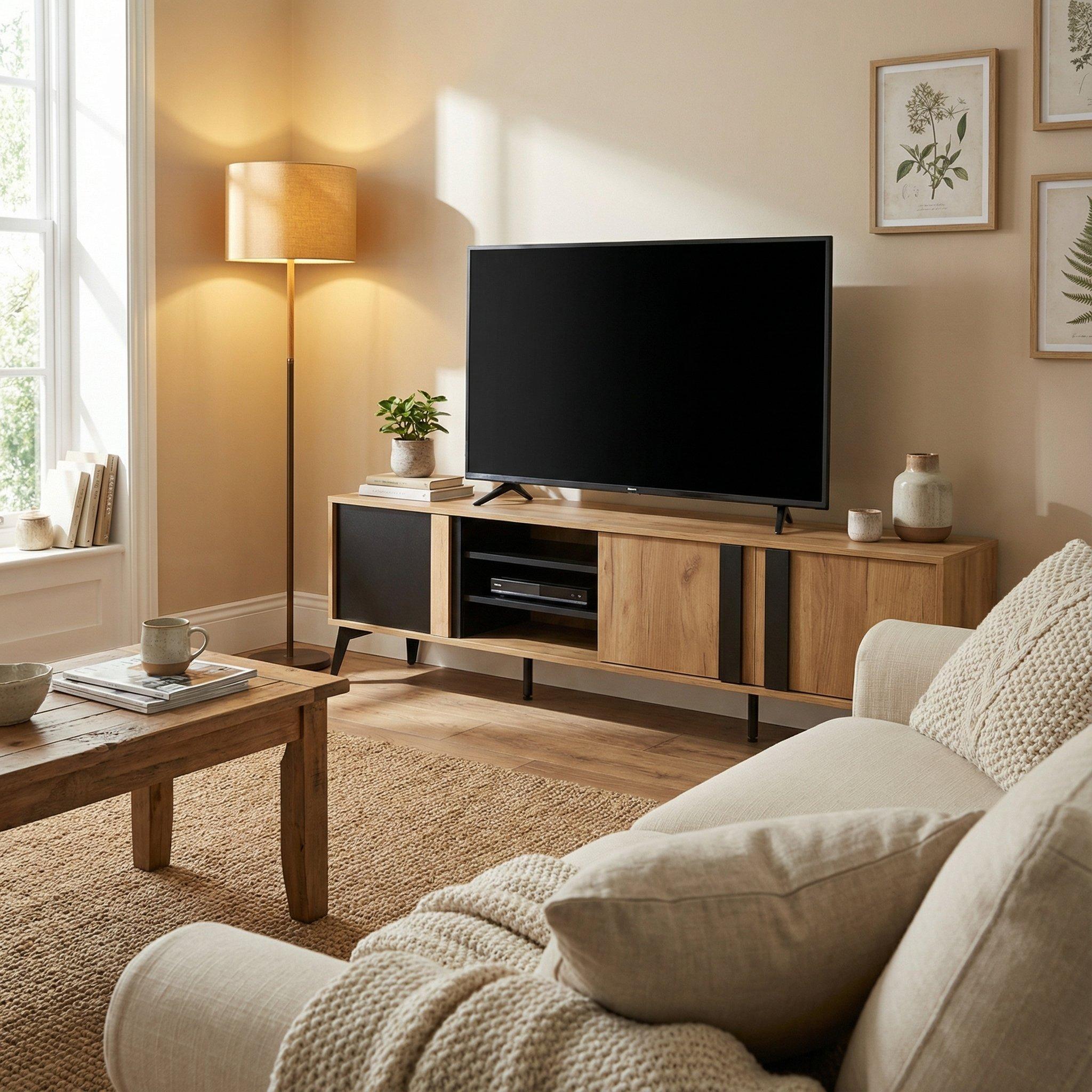 Brown - Urban Meuble - Wood TV Stand Modern Design - 3