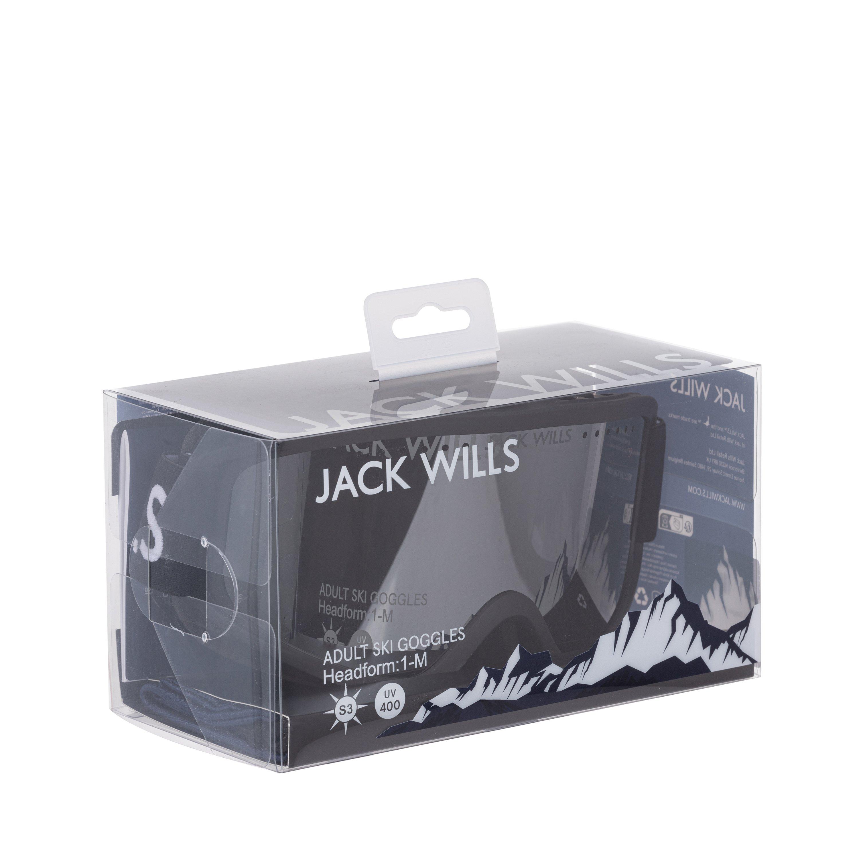 Black - Jack Wills - Glasses Compatible Anti-fog UV Protection Ski Goggles - 6