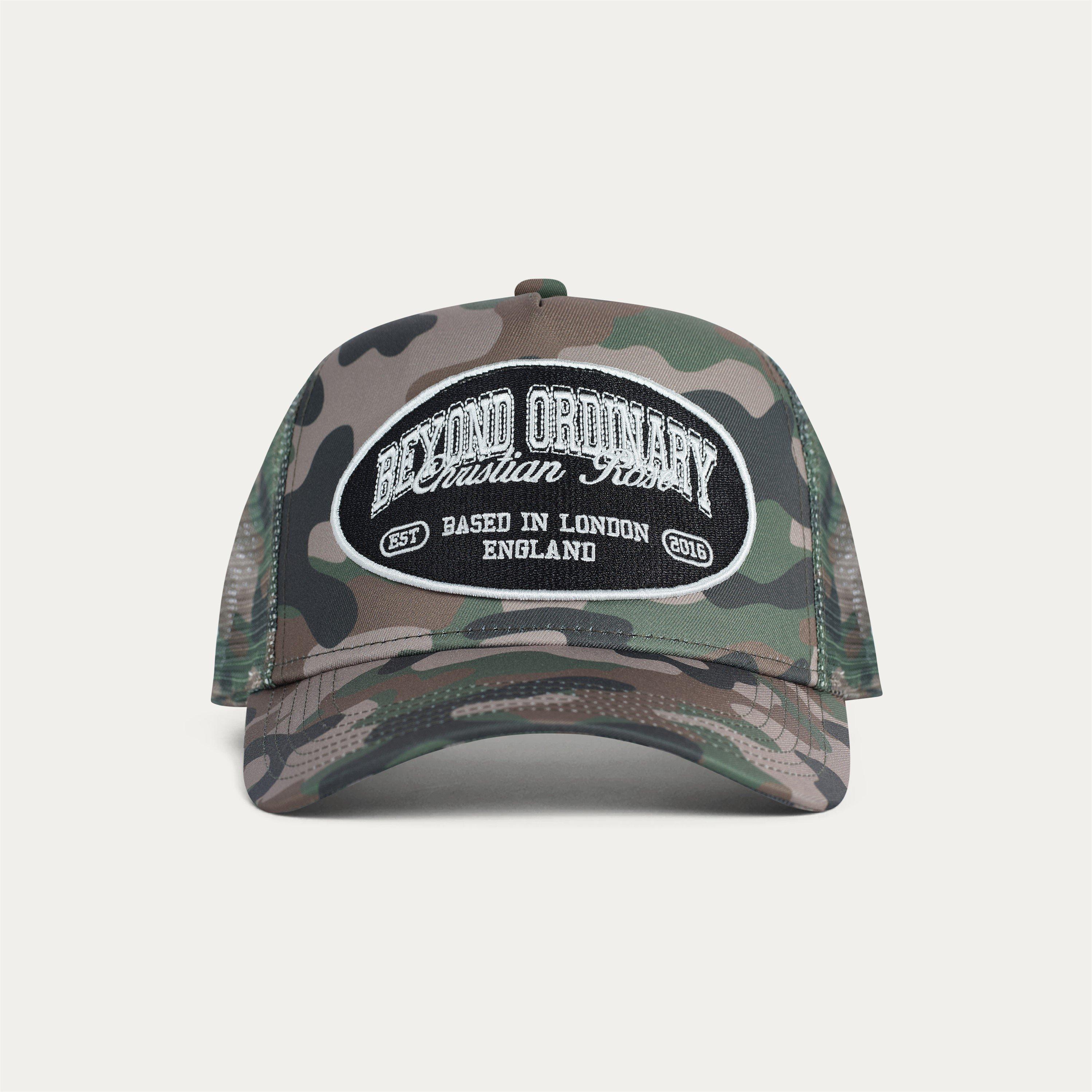 Christian Rose Comouflage Pack Trucker