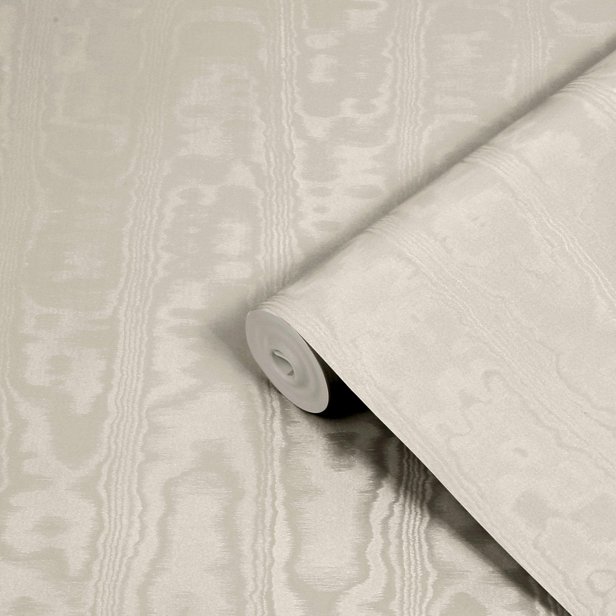 Oyster - Boutique - Moire Texture Graphite Wallpaper - 3