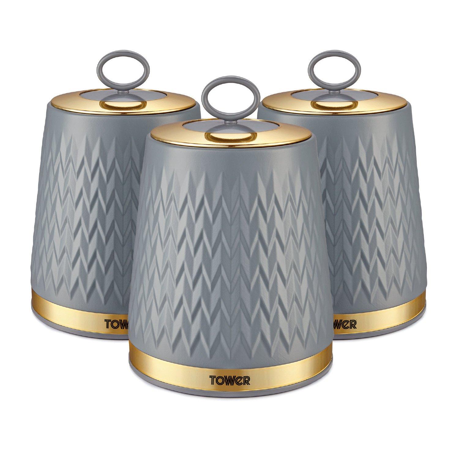 Tower Empire Set Of 3 Canisters