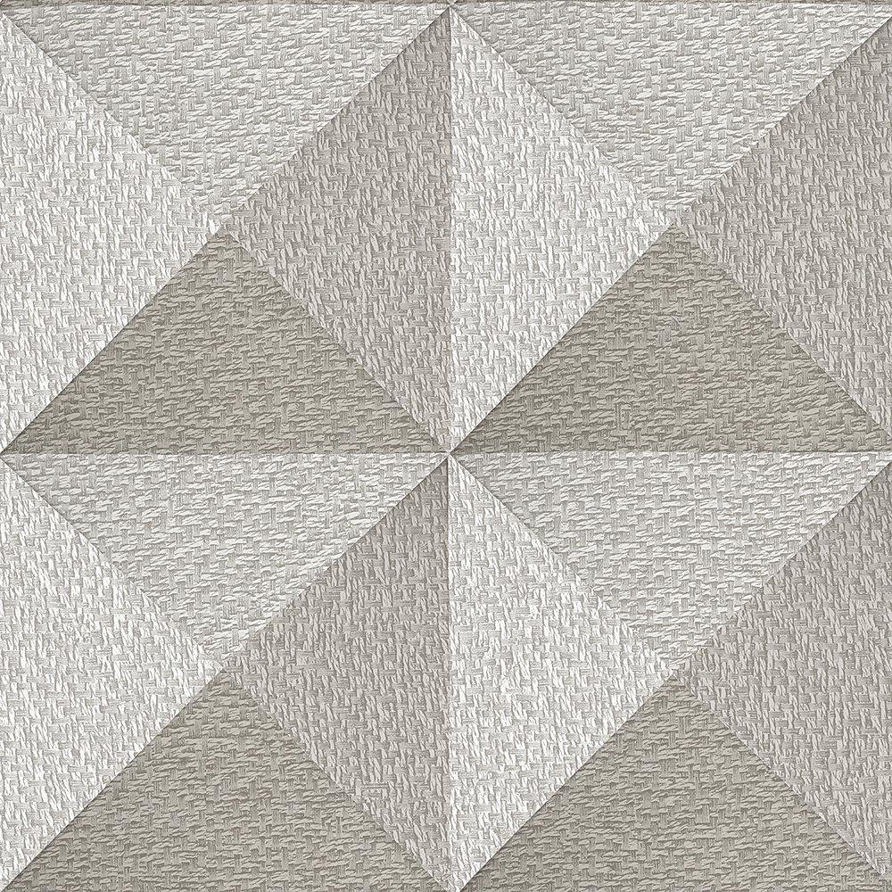 Neutral - Design ID - DID Weaved Cube Taupe Wallpaper