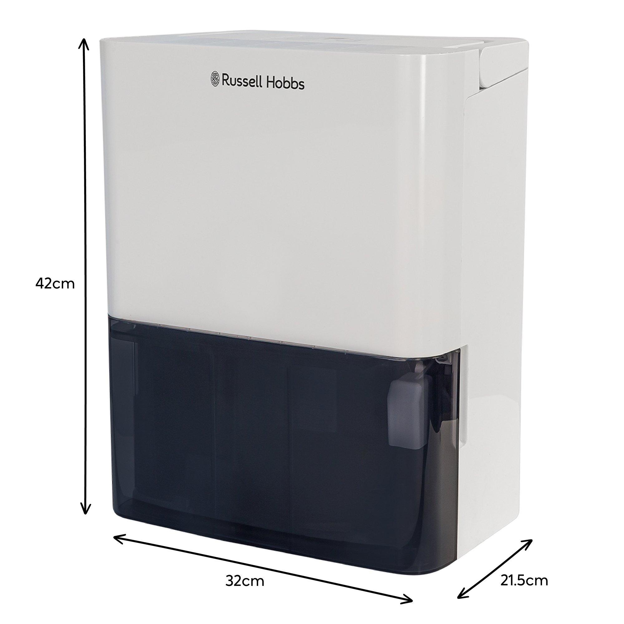 White - Russell Hobbs - Russell Hobbs RHDH1001 10L Dehumidifier - 9