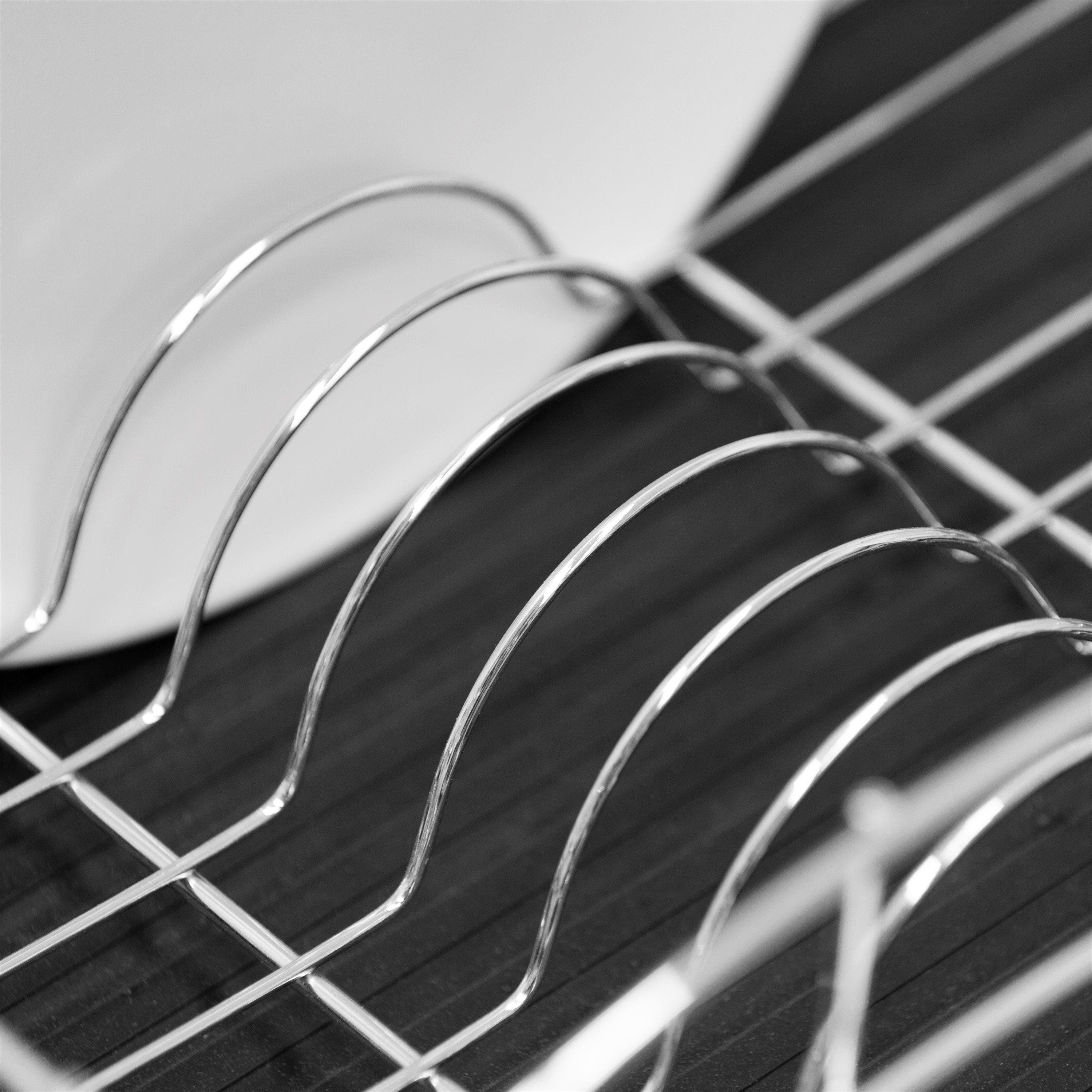 Black - Tower - Essentials Dish Rack With Tray - 6