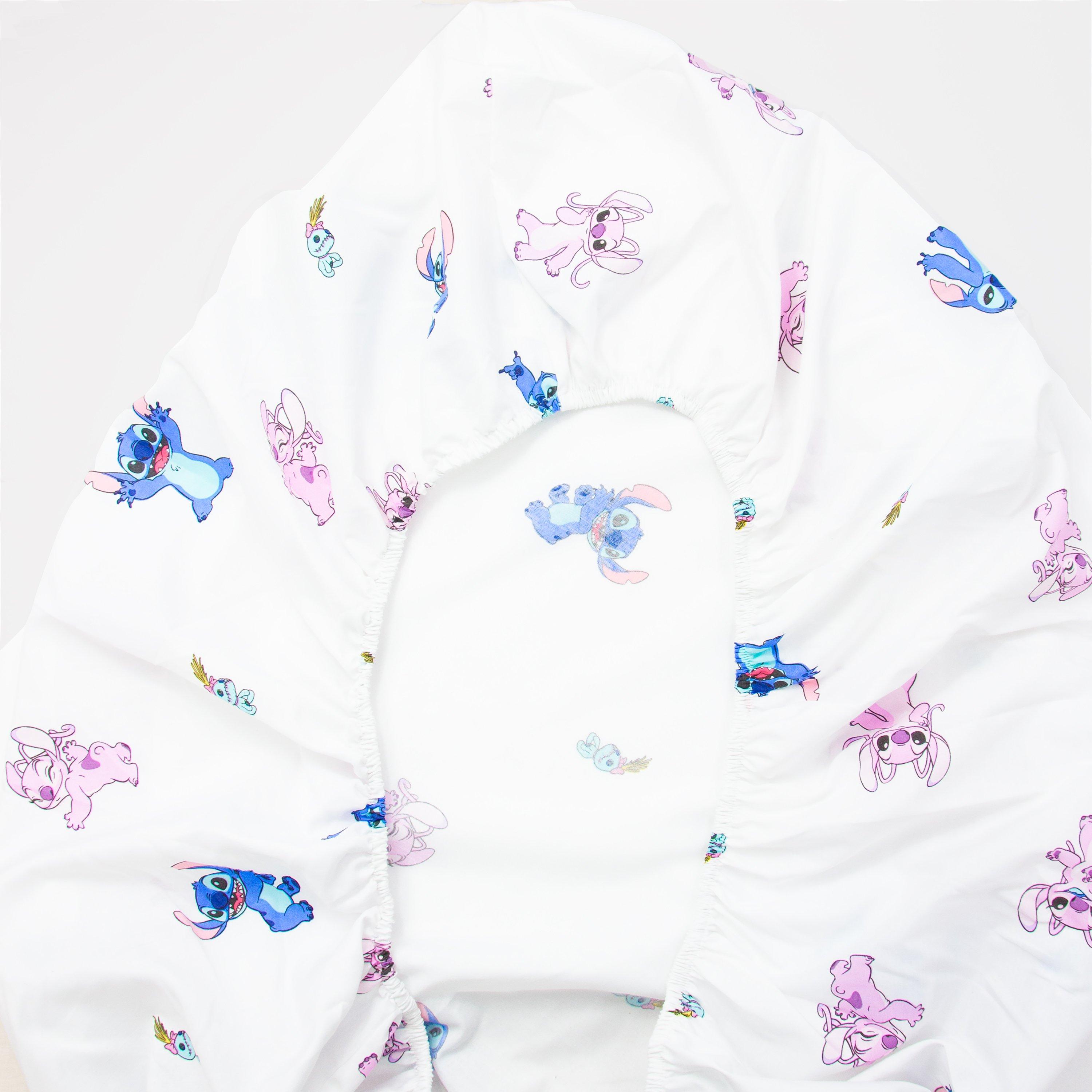 Purple - Disney Stitch - Lilo & Stitch Chill Double Fitted Sheet - 2