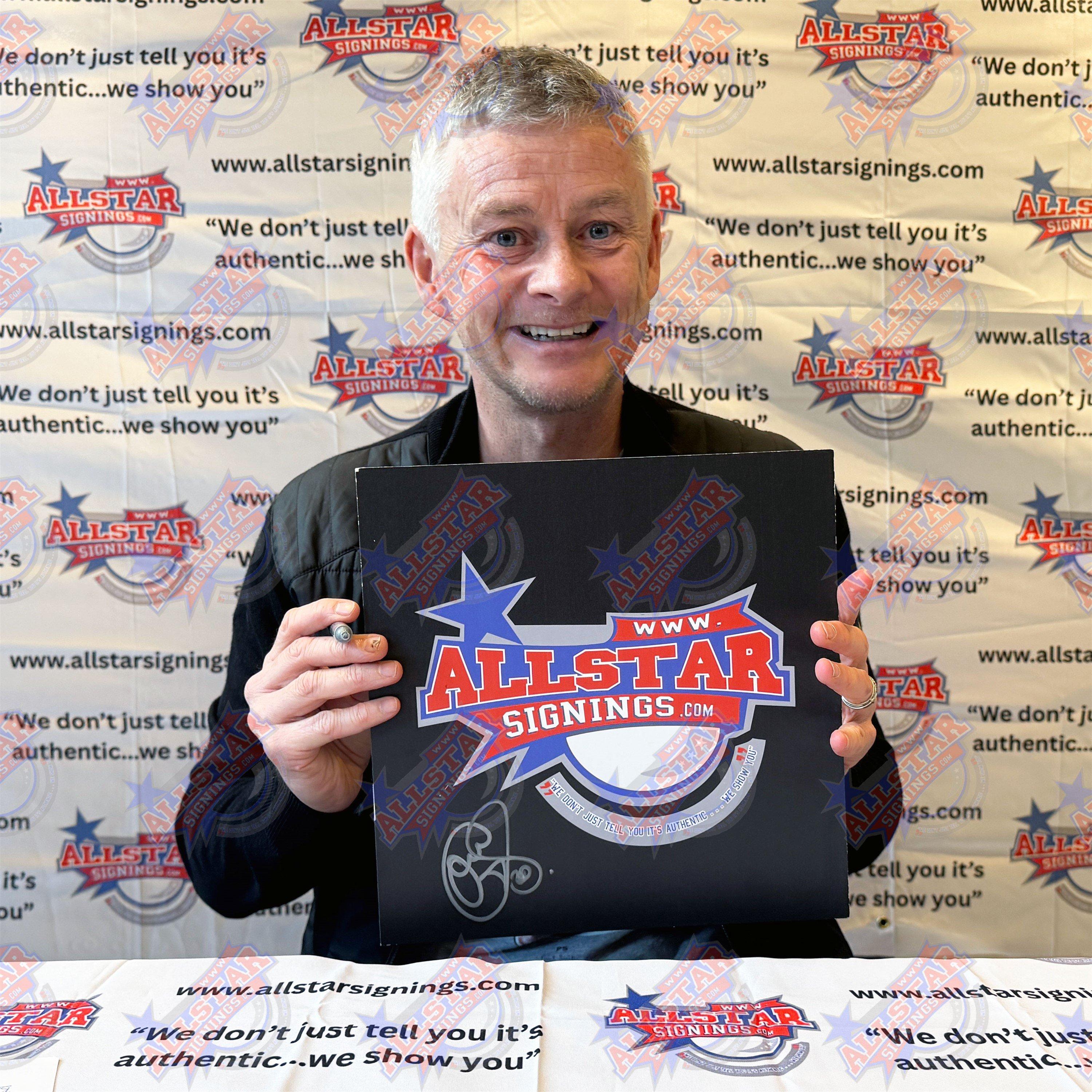 Red - AllStarSignings Ltd - Ole Gunnar Solskjaer signed & framed Manchester Un - 3