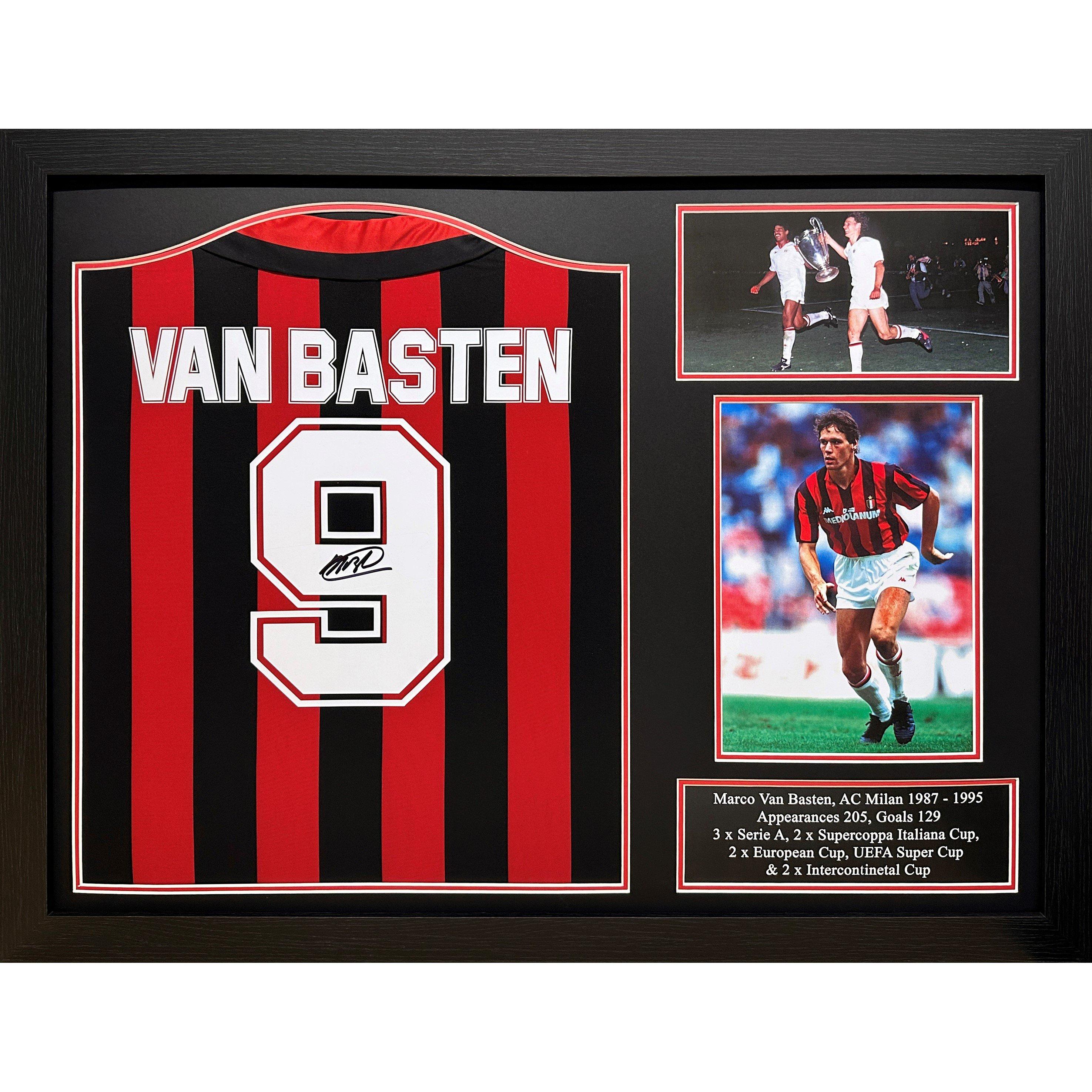 Red/Blk - AllStarSignings Ltd - Marco Van Basten signed & framed AC Milan shirt - 1