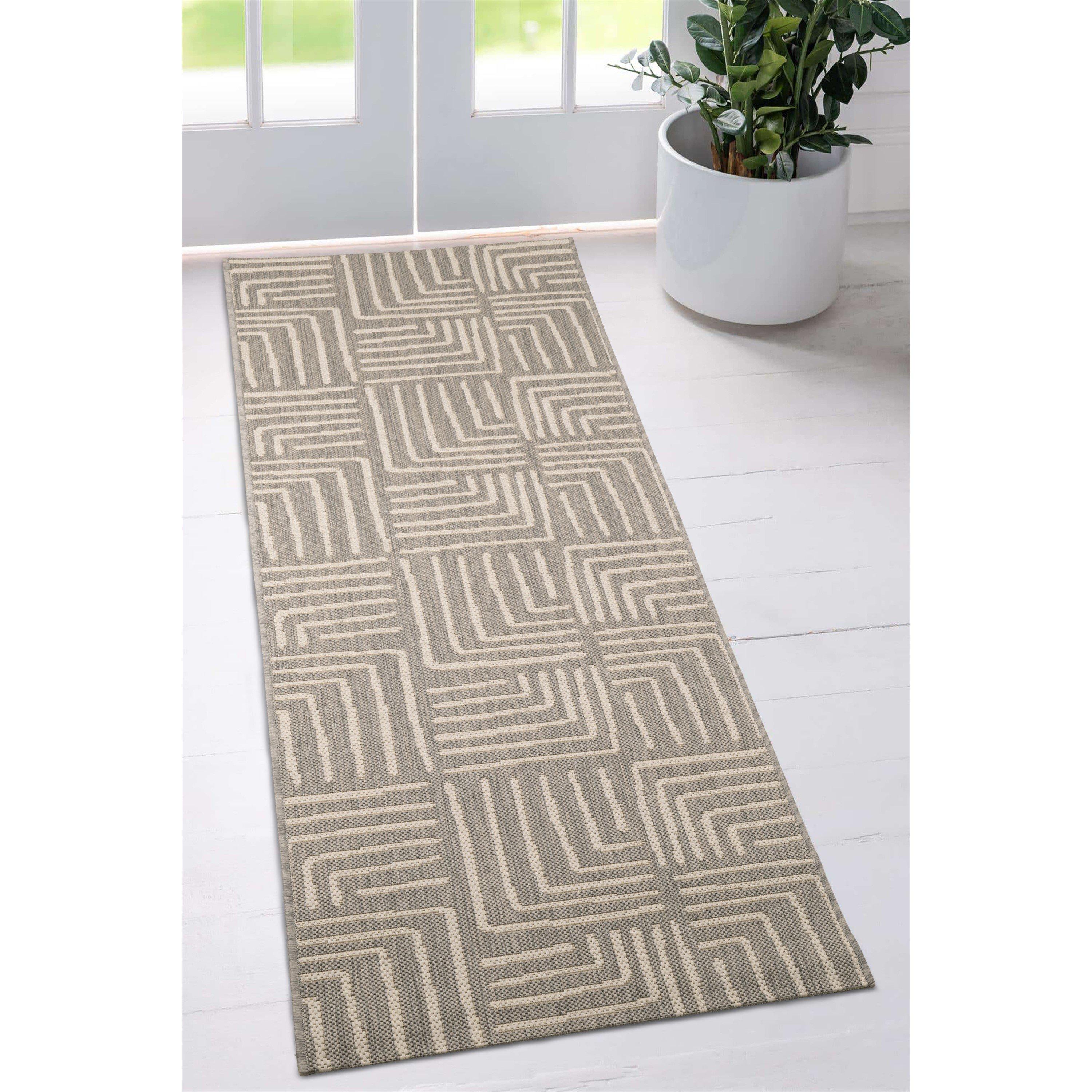 Homemaker  Eden Patches Runner Grey - 67x200cm