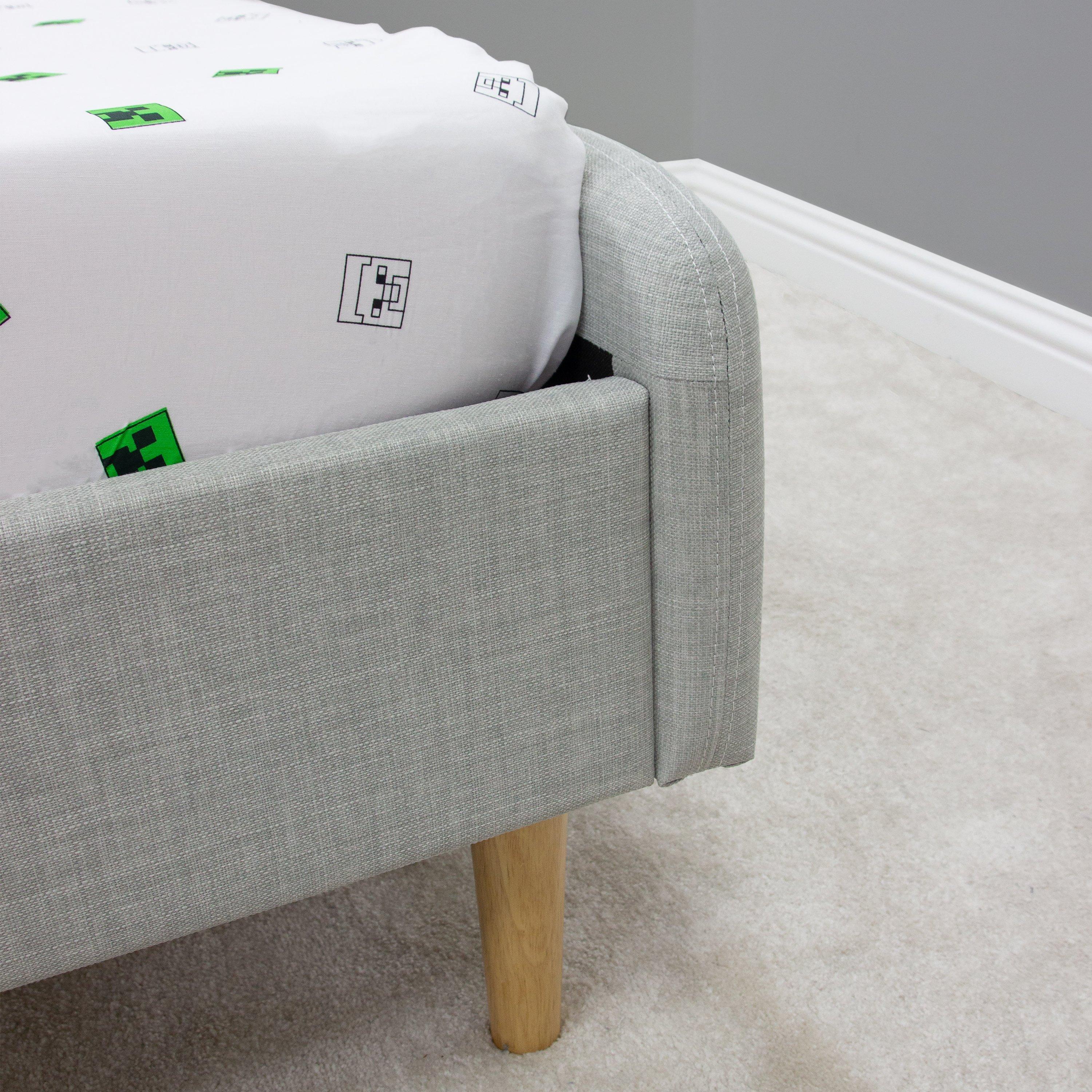 White - Minecraft - Minecraft Grids Double Fitted Sheet - 7