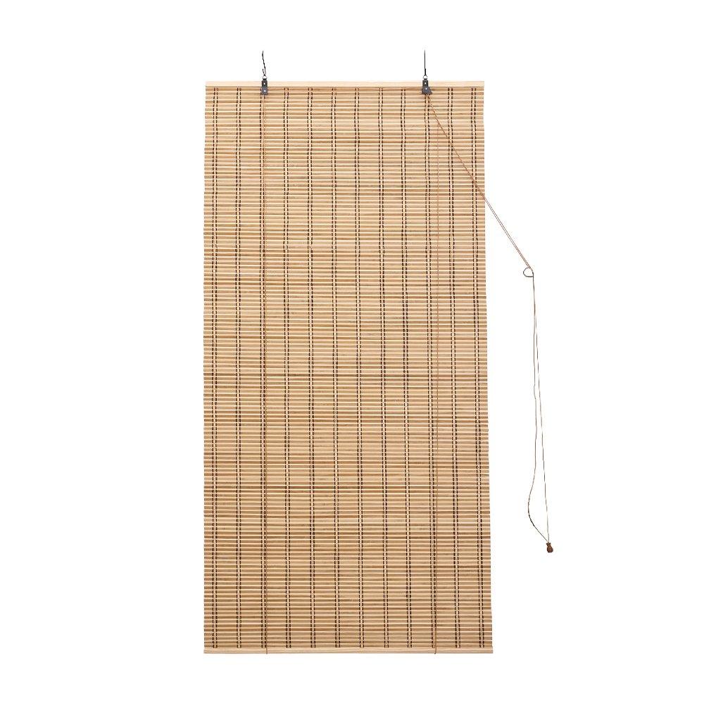 Brown - LIFE IDEAS - Roll-Up Bamboo Blinds - 3