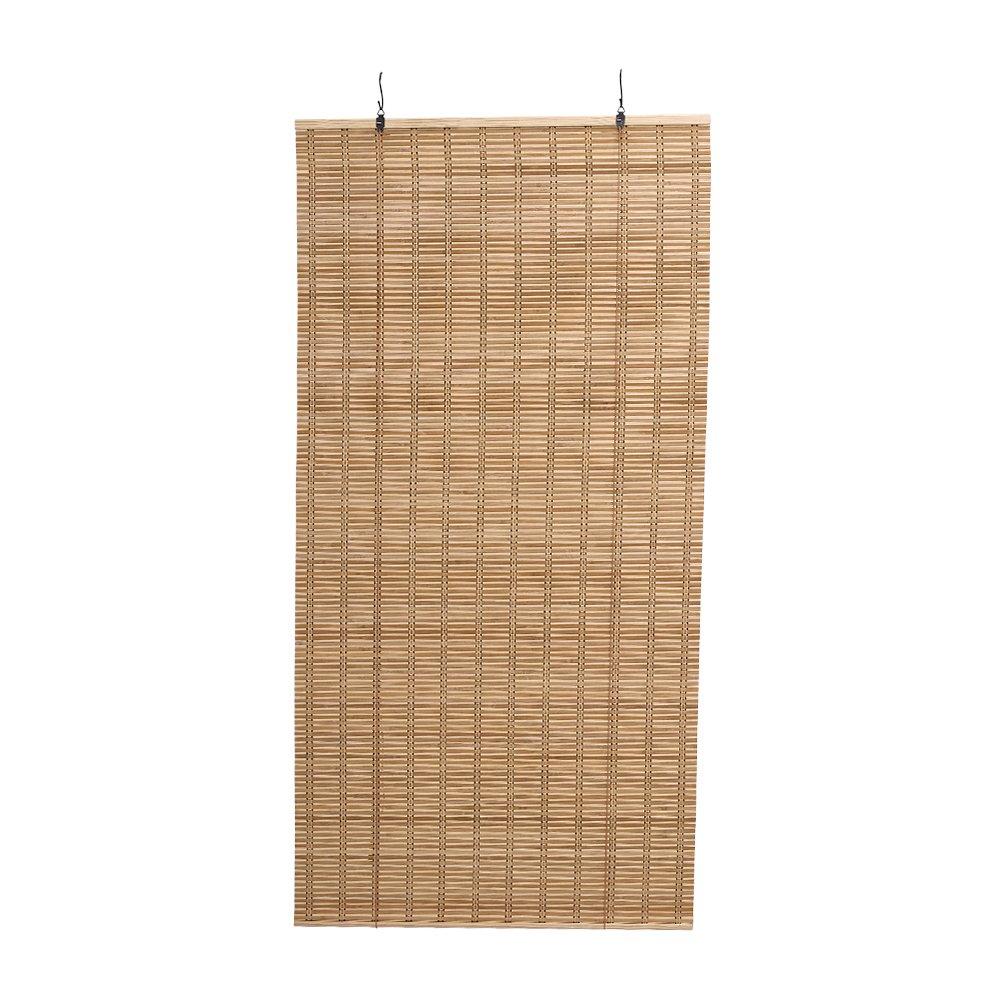 Brown - LIFE IDEAS - Roll-Up Bamboo Blinds - 4