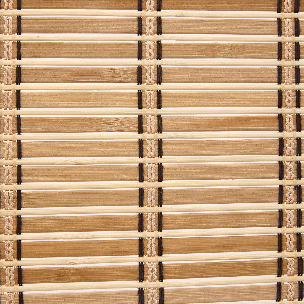 Brown - LIFE IDEAS - Roll-Up Bamboo Blinds - 9