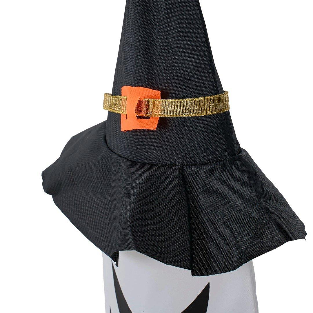 Black/White - LIFE IDEAS - 5Pcs Decorations Ghost Witch Hats with LED Lights - 6