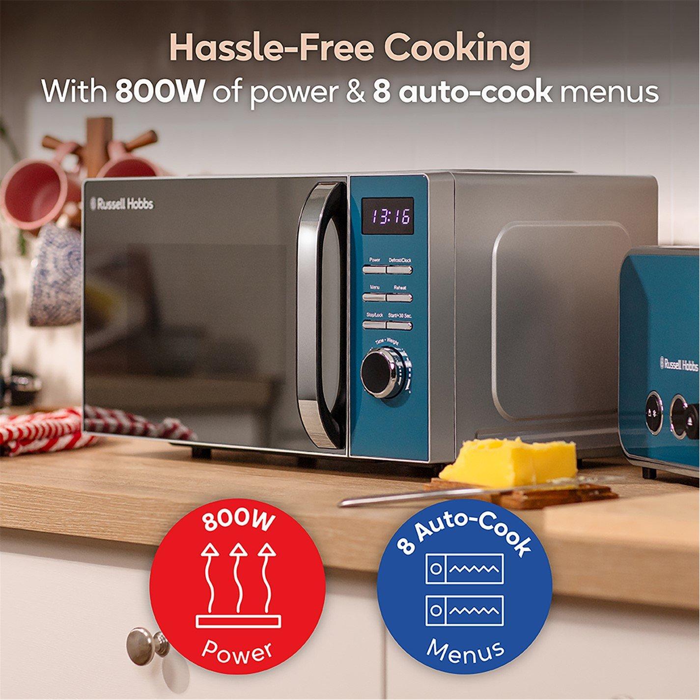 Ocean Blue - Russell Hobbs - RHMD832OB, 20L Digital Microwave - 7