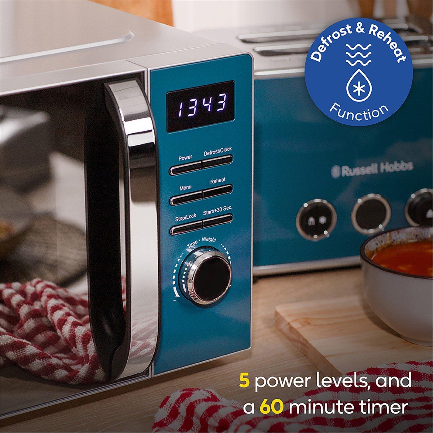 Ocean Blue - Russell Hobbs - RHMD832OB, 20L Digital Microwave - 8