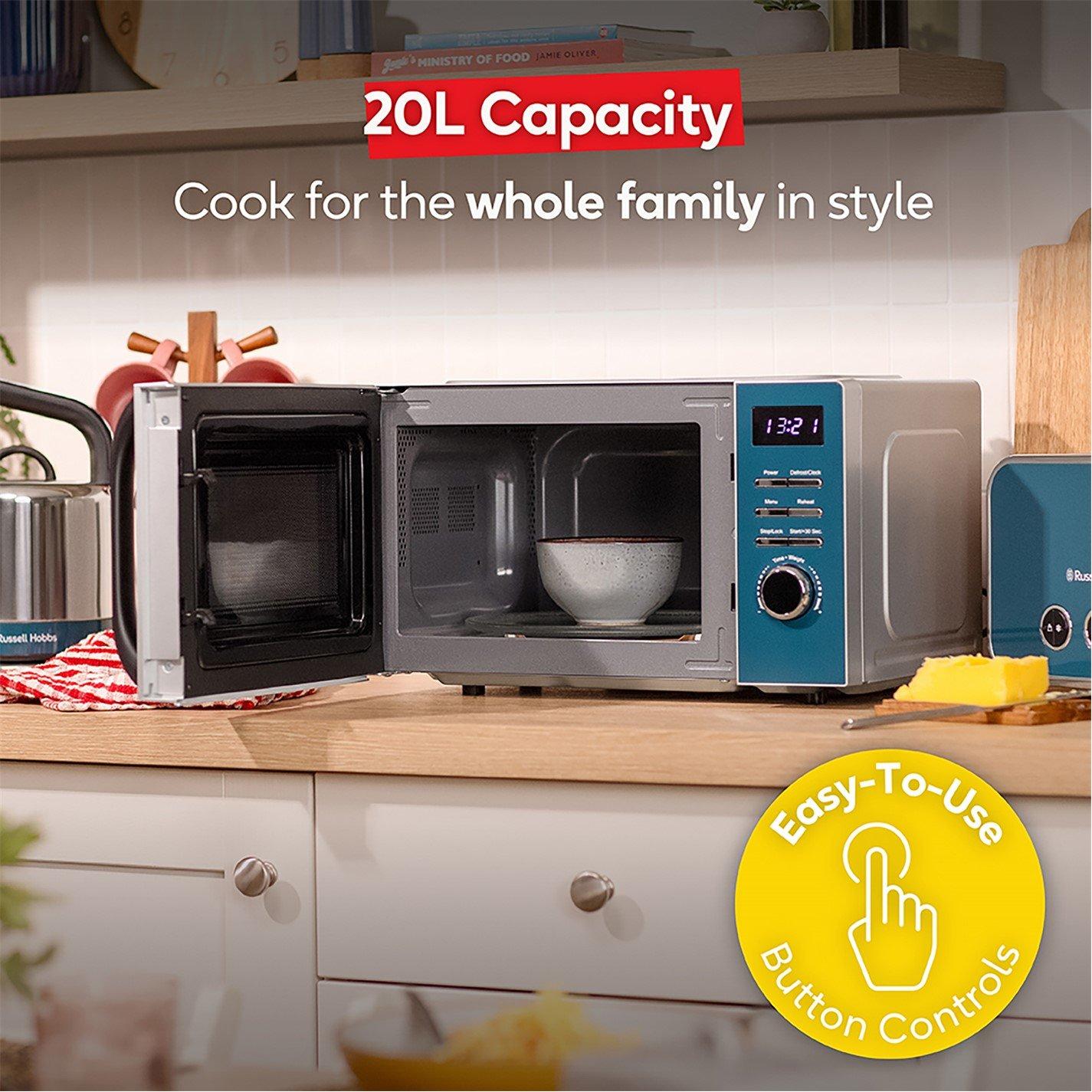 Ocean Blue - Russell Hobbs - RHMD832OB, 20L Digital Microwave - 9
