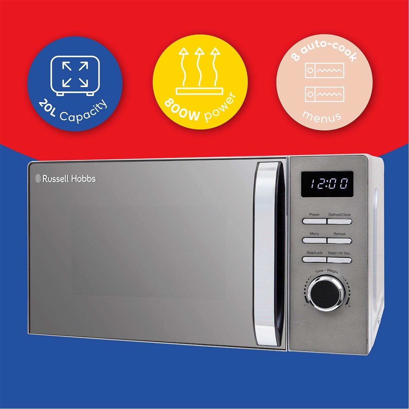 Titanium Stainl - Russell Hobbs - RHMD832T 20L Digital Microwave - 3