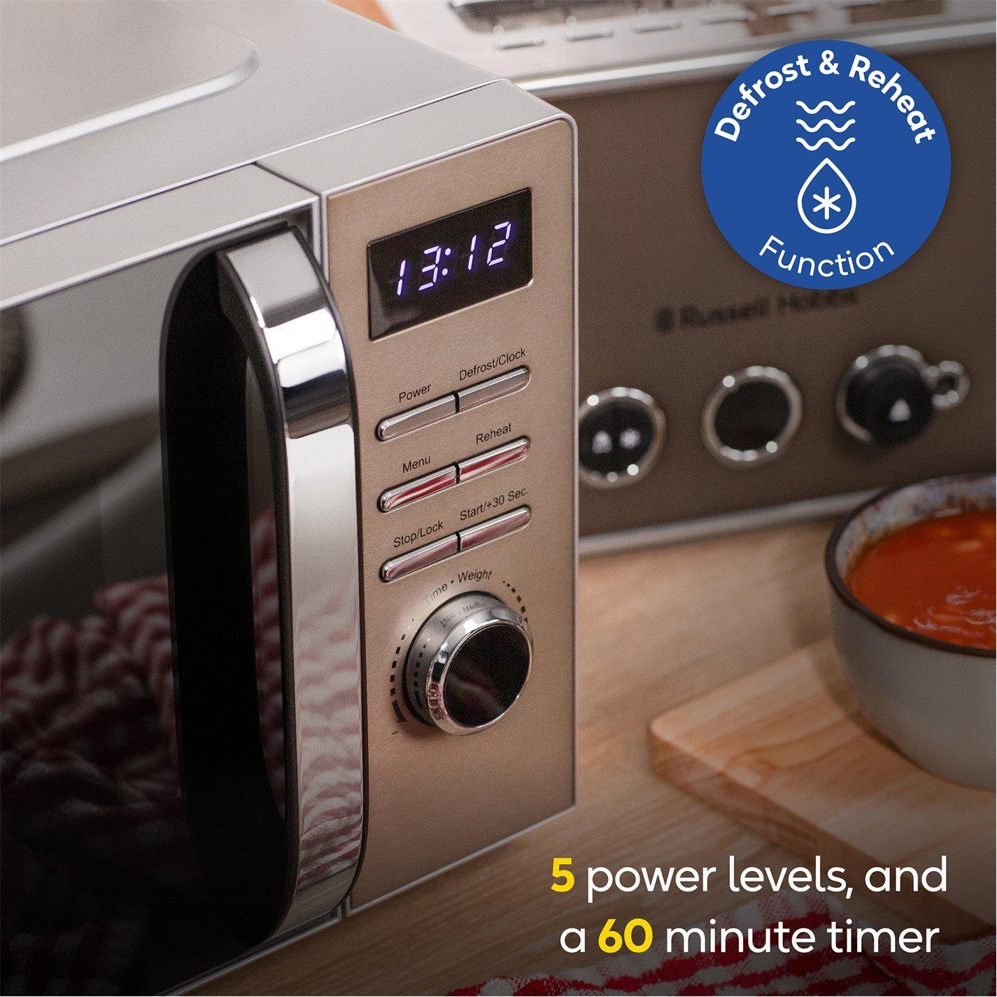 Titanium Stainl - Russell Hobbs - RHMD832T 20L Digital Microwave - 8