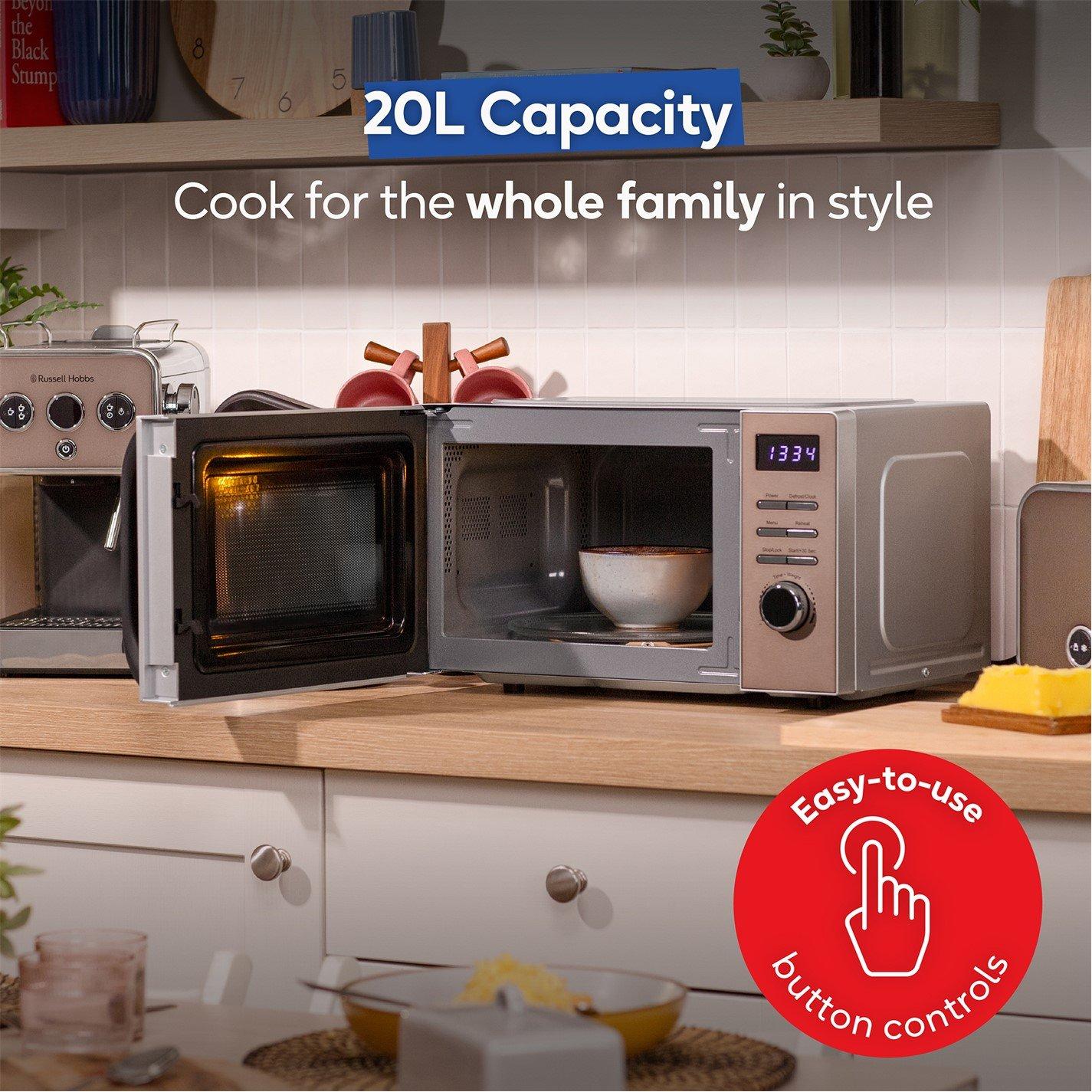 Titanium Stainl - Russell Hobbs - RHMD832T 20L Digital Microwave - 9
