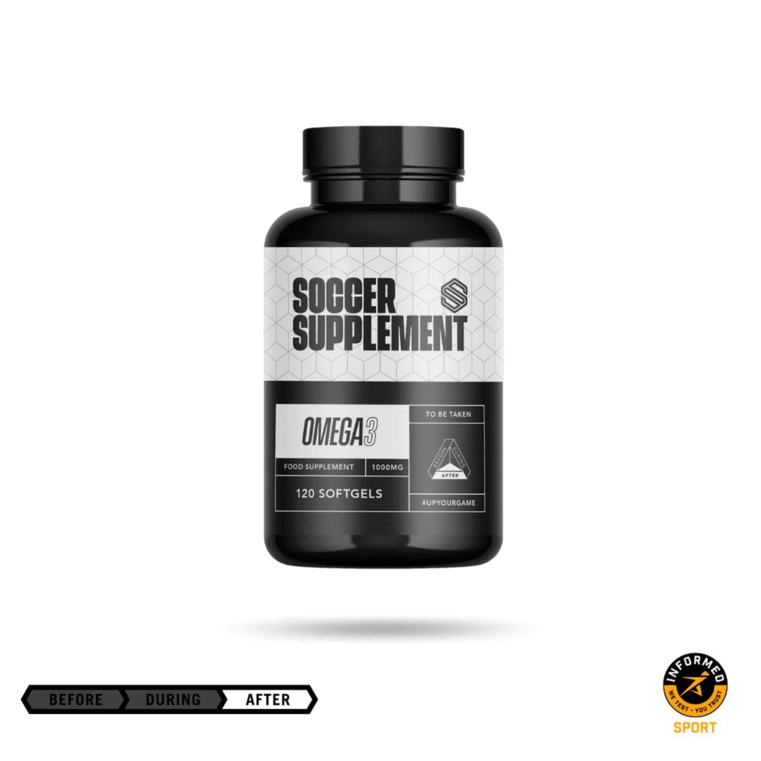 Soccer Supplements High Strength Omega 3 (120 softgels)